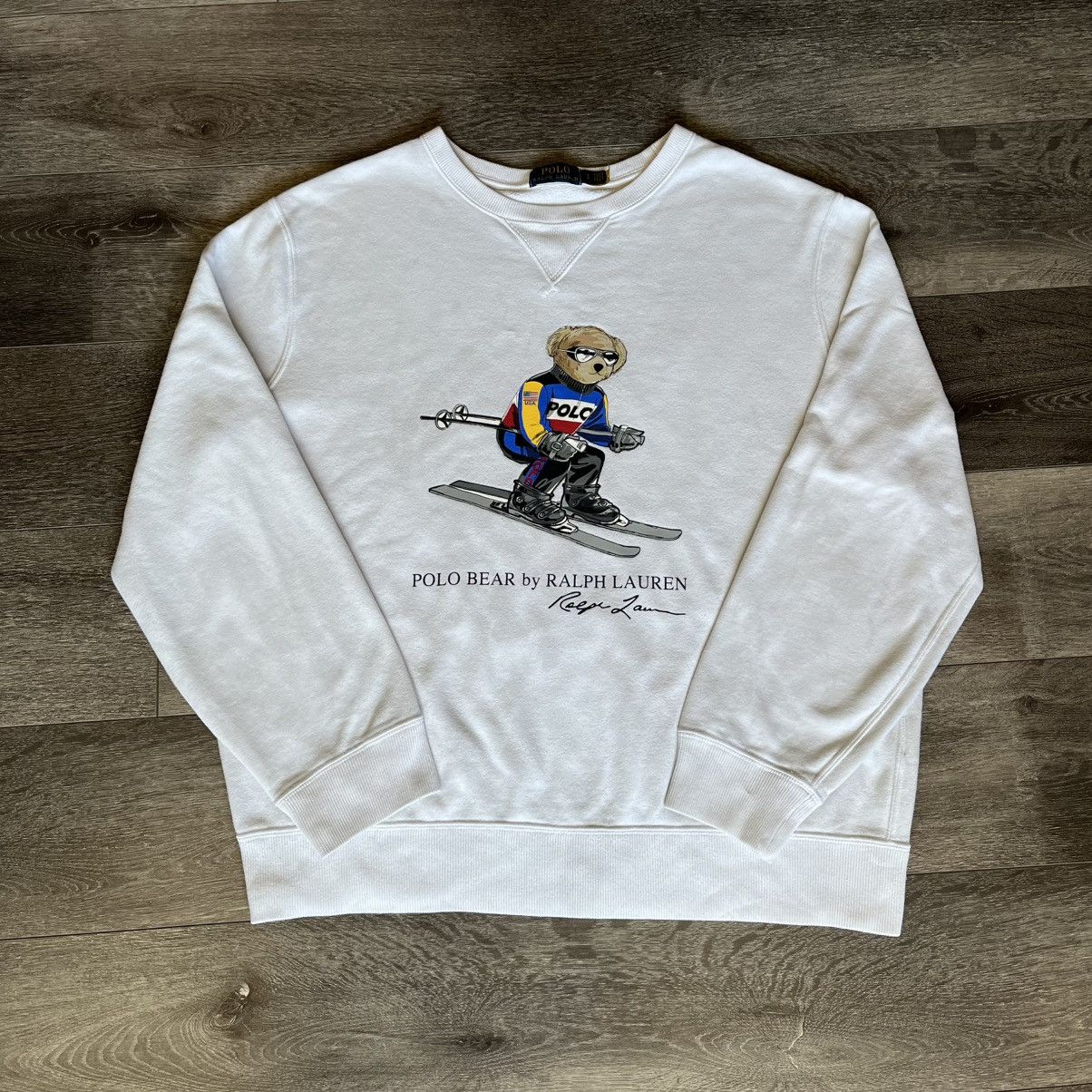 Polo Ralph Lauren Polo Ralph Lauren Downhill Ski Polo Bear Crewneck Sweatshirt Size US L / EU 52-54 / 3 - 1 Thumbnail