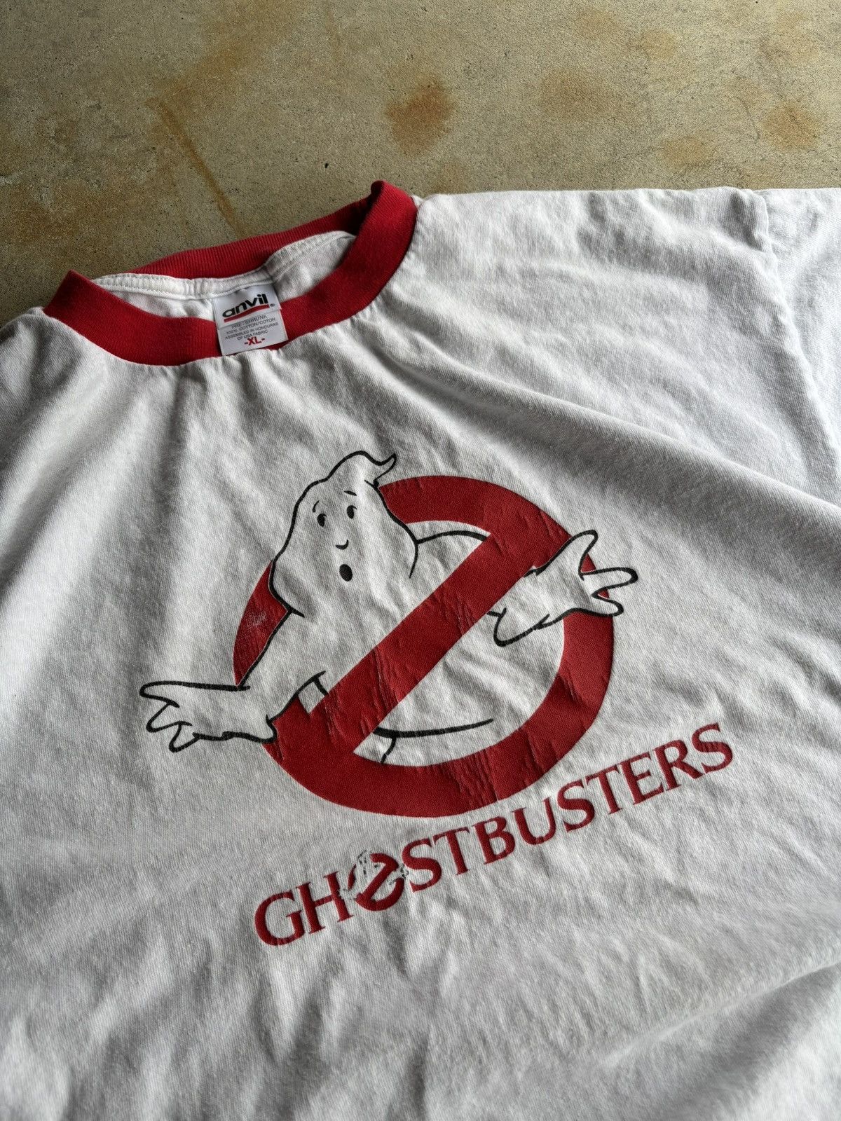 Other Vintage Early 2000s Ghostbusters Logo Boxy White Ringer Tee Size US XL / EU 56 / 4 - 3 Thumbnail