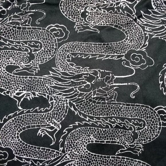 Vintage Vintage Y.M.L.A. Oriental Dragons Polyester Button Shirt Size US M / EU 48-50 / 2 - 6 Thumbnail
