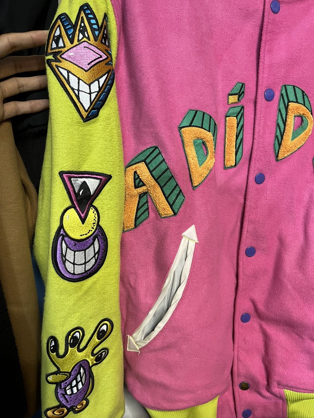 Adidas × Jeremy Scott Varcity Adidas Jeremy Scott Bahan Wool Size US S / EU 44-46 / 1 - 8 Thumbnail