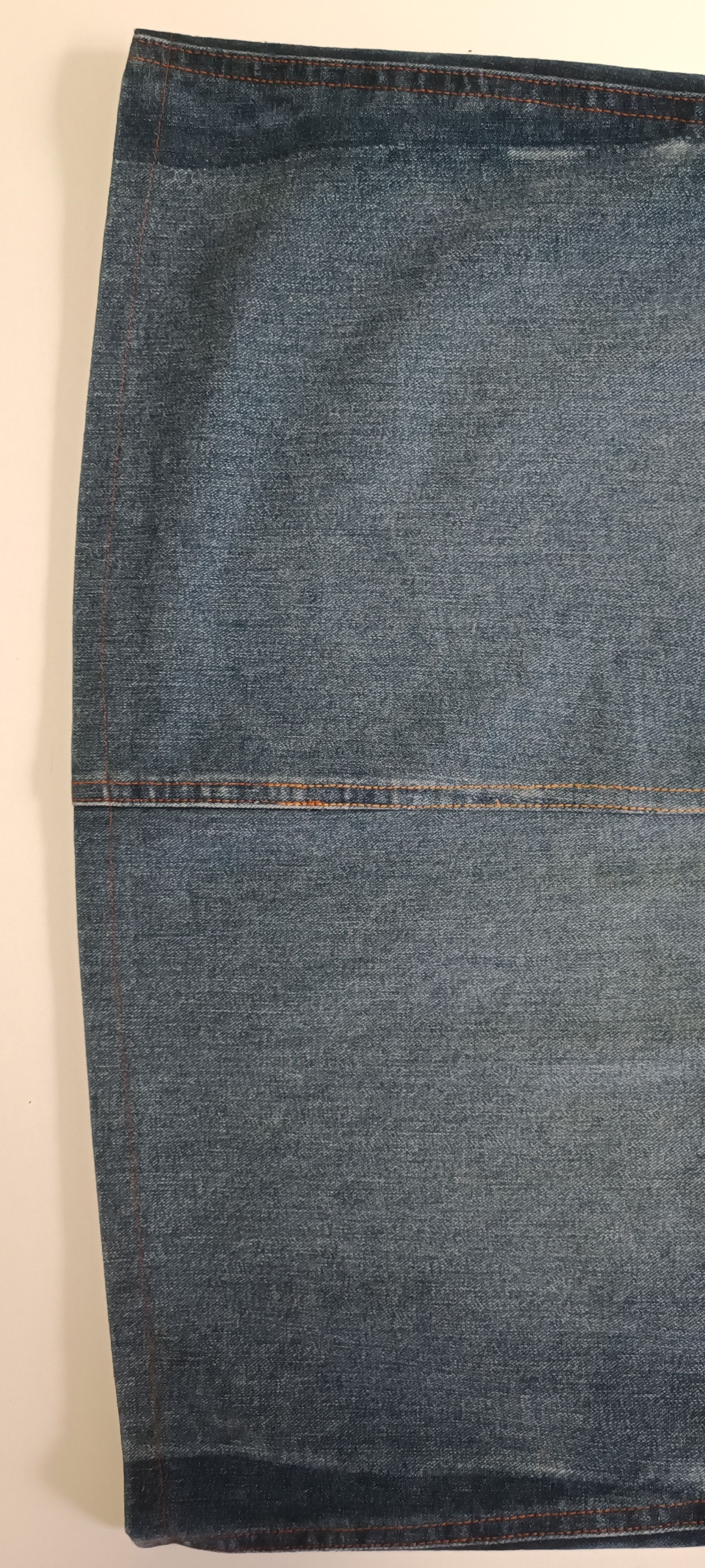 Jean Paul Gaultier Trapezoidal midi denim skirt Size 27" / US 4 / IT 40 - 24 Thumbnail
