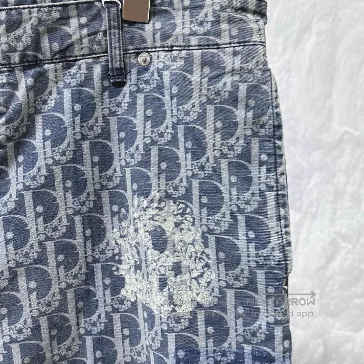 Dior dior x denim tears floral denim shorts. Size US 34 / EU 50 - 3 Thumbnail