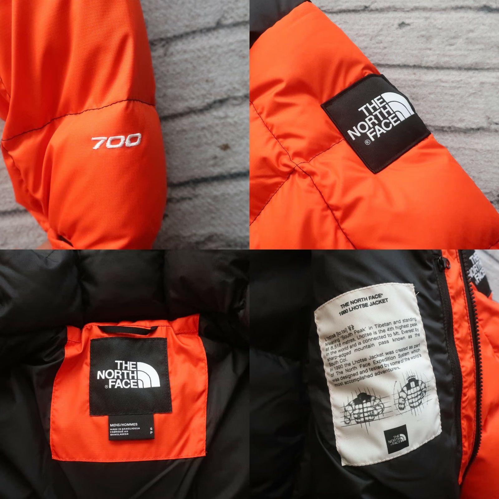 The North Face NEW North Face 700 Down Lhotse Puffer Jacket Size S Tangerine Orange Mens Jacket Small Tangerine / Black 90s? Size US S / EU 44-46 / 1 - 8 Thumbnail