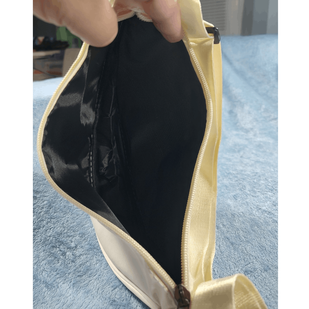 Japanese Brand Large Capacity Crossbody Half Moon Waterproof Bag Size ONE SIZE - 4 Thumbnail