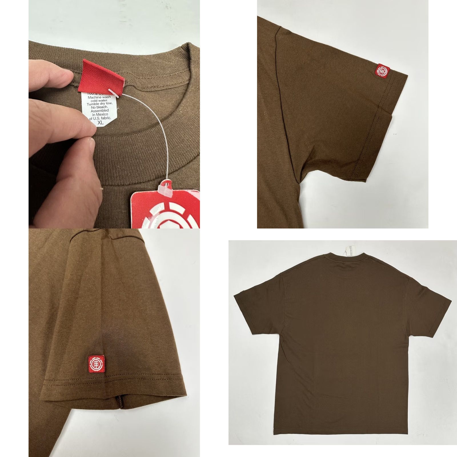 Element VINTAGE Element Bam Margera Foil Logo Tee Brown XL Shirt Mens Brown Foil Logo 2000s Punk Skateboard Graphic Print Crew Neck Regular Fit W Tag Size US XL / EU 56 / 4 - 8 Thumbnail