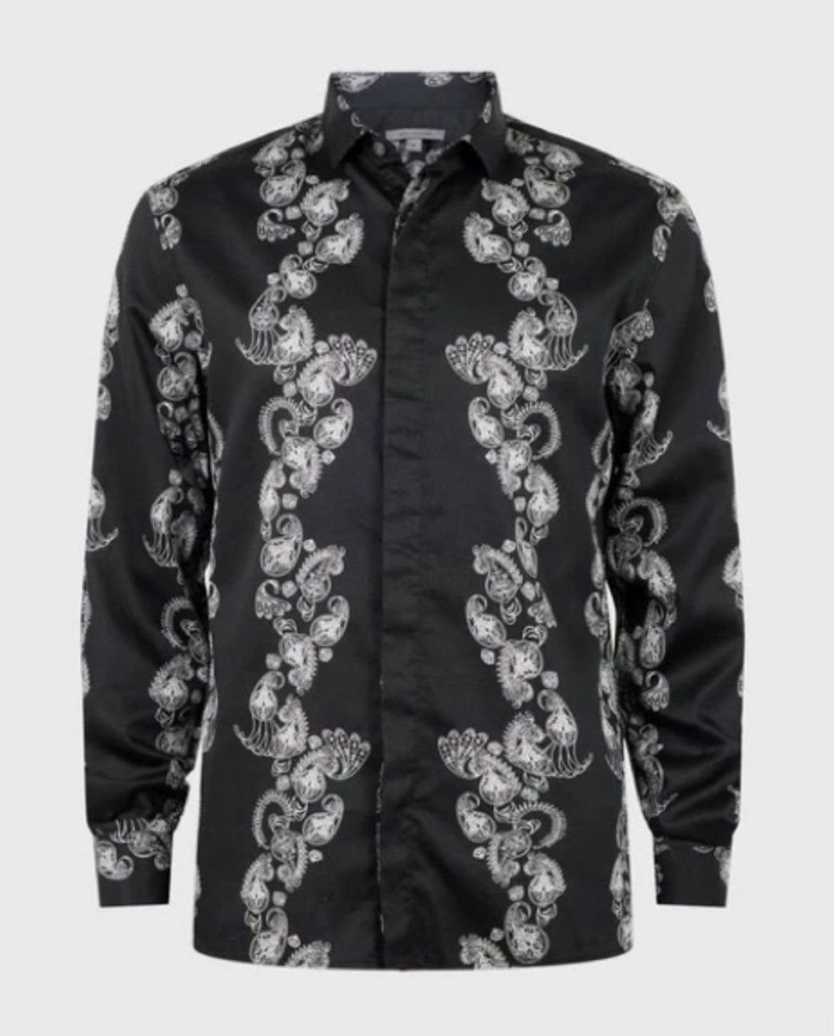John Varvatos Rodney Exploded Paisley Shirt. Size XXL. Size US XXL / EU 58 / 5 - 5 Thumbnail