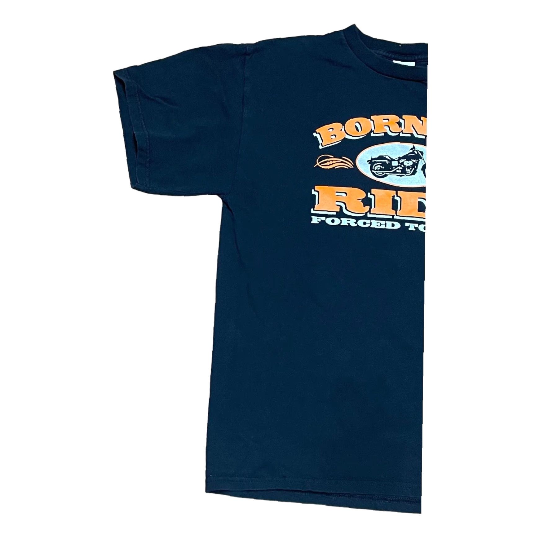Delta Delta Pro Weight Men’s Born To Ride Forced To Work T-Shirt Large Black Short Sleeve Tee Size US L / EU 52-54 / 3 - 2 Thumbnail