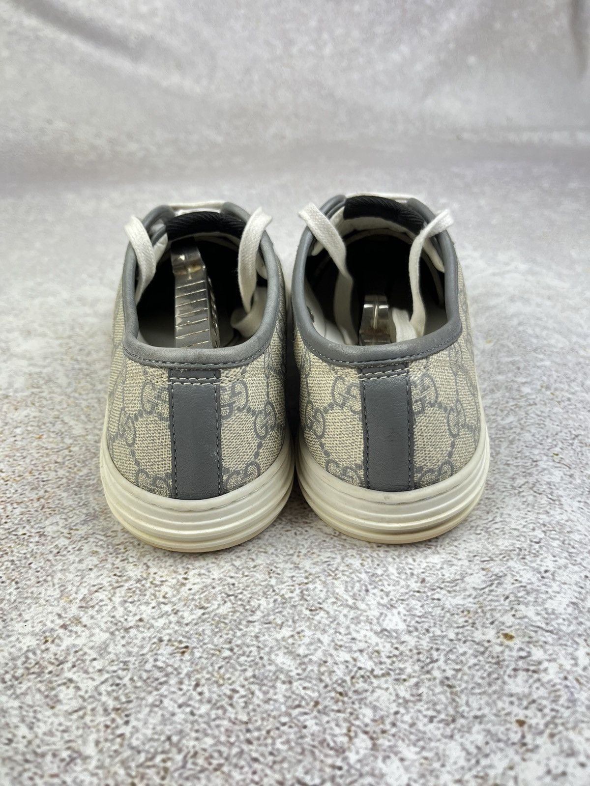 Gucci Gucci Canvas Leather Trim Embellishment Sneakers Women's 9 Size US 9 / IT 39 - 6 Thumbnail