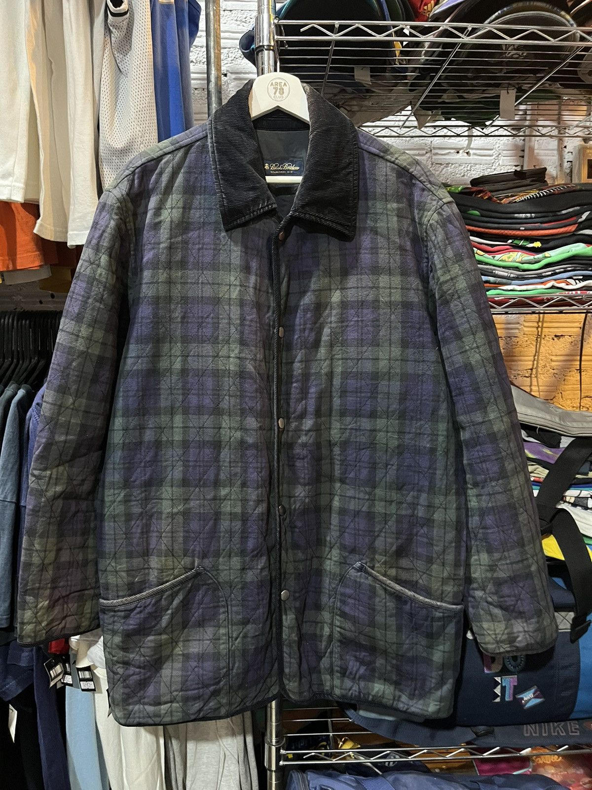 Brooks Brothers × Vintage Brooks Brothers Green Plaid Workwear Jacket 90s Size US M / EU 48-50 / 2 - 1 Thumbnail