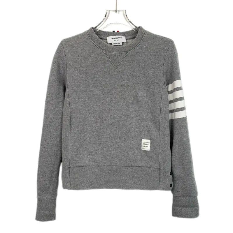 Thom Browne Thom Browne Gray Cotton Sweatshirt for Women 0089 Size M / US 6-8 / IT 42-44 - 1 Thumbnail