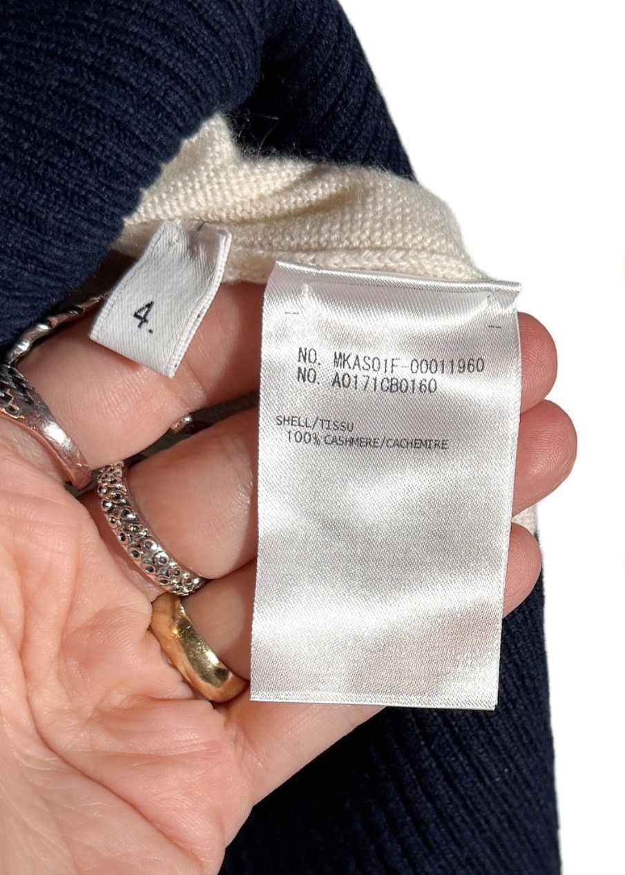 Thom Browne Thom Browne Ivory Colourblock Red Navy Cashmere Sweater Size US XL / EU 56 / 4 - 7 Thumbnail