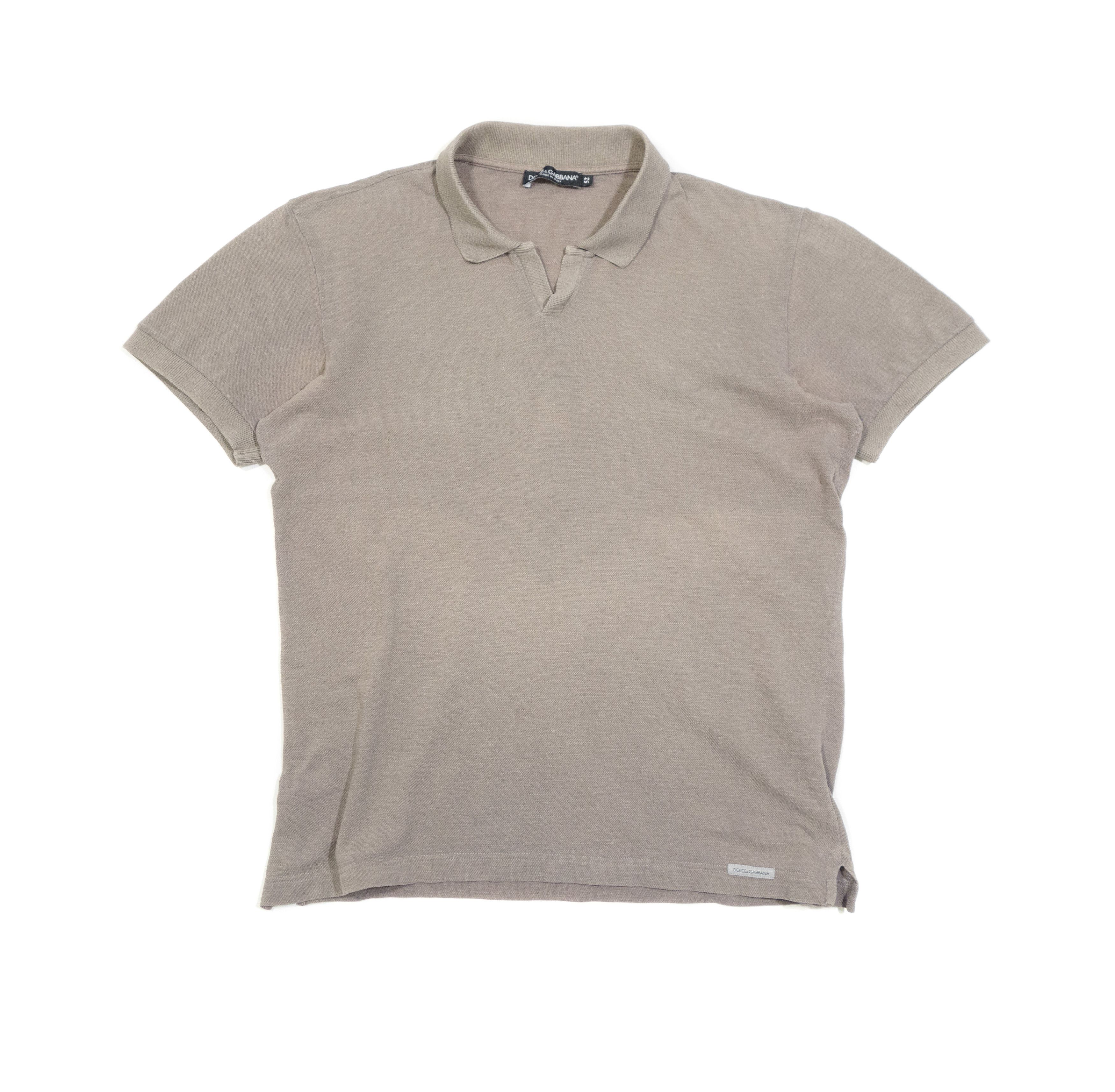 Dolce & Gabbana Johnny Collar Dyed Washed Polo Shirt Size US L / EU 52-54 / 3 - 1 Thumbnail