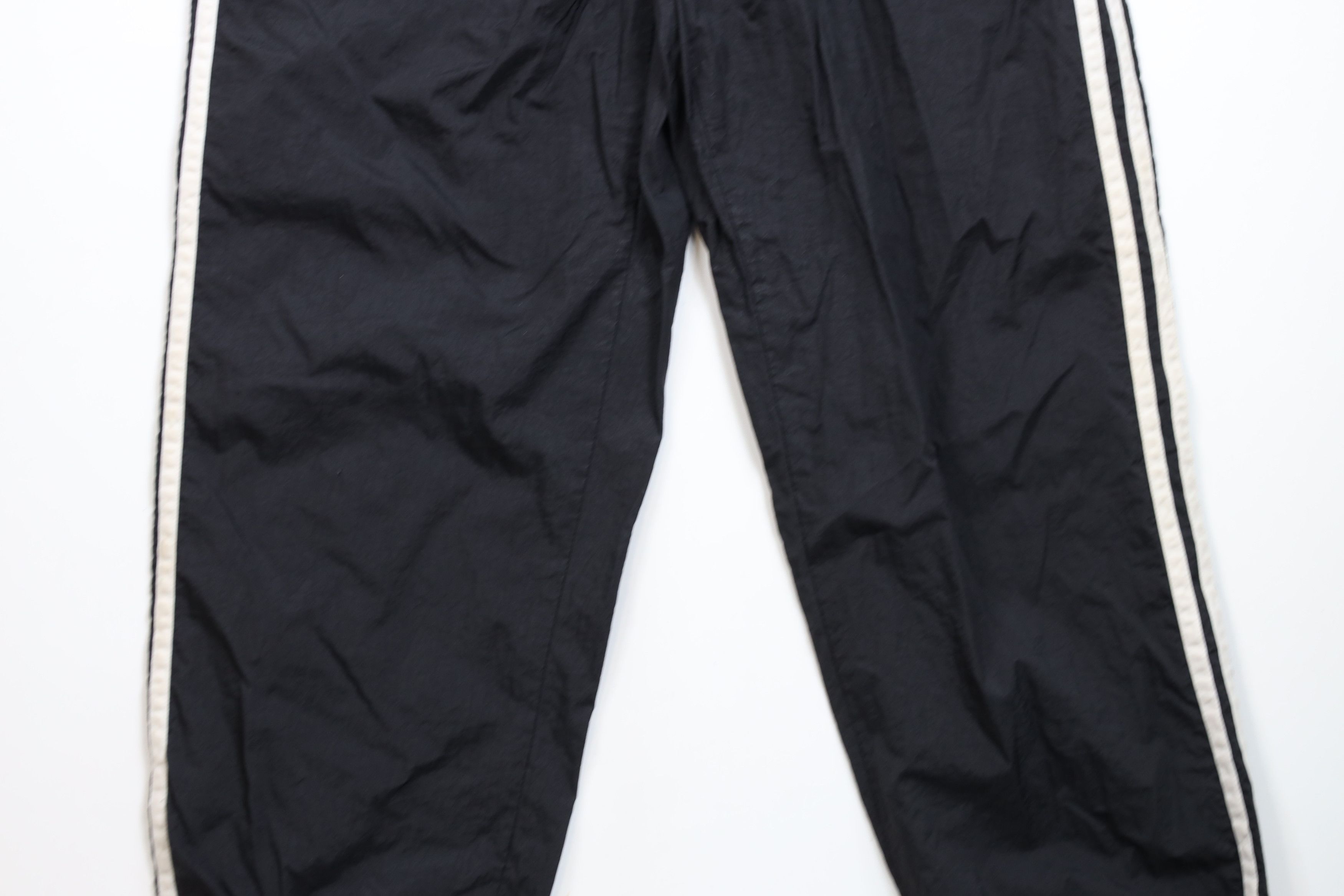 Adidas × Vintage Vintage 90s Adidas Striped Windbreaker Joggers Pants Black Size US 36 / EU 52 - 3 Thumbnail