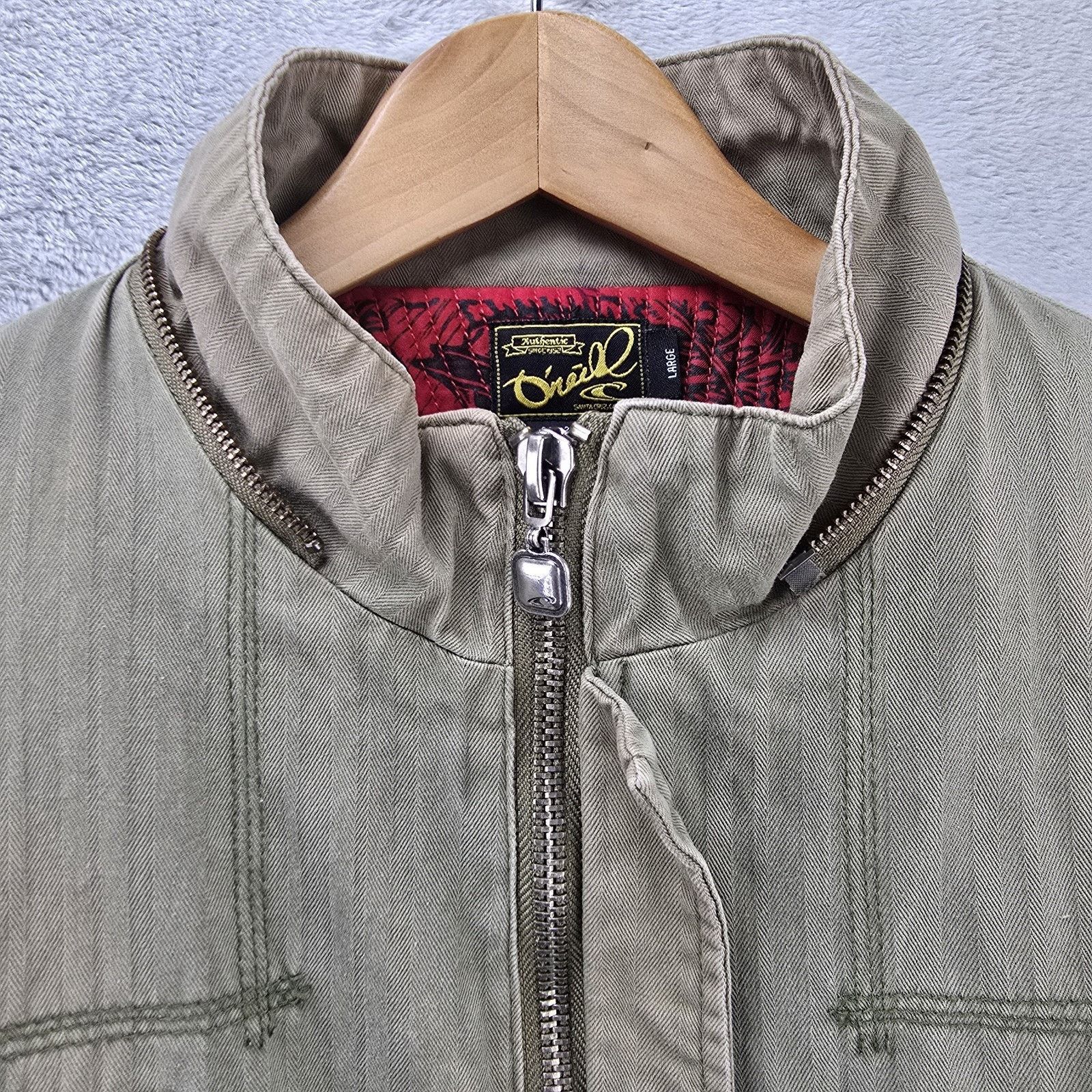 O'Neill Vintage O'Neill Military Jacket Large Sherpa Lined Y2K FLAWS Size US L / EU 52-54 / 3 - 9 Thumbnail