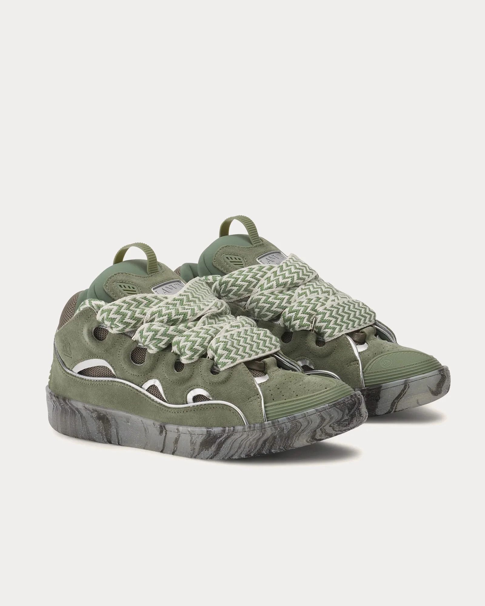Lanvin oc11z0426 Curb Sneakers in Green Size US 12 / EU 45 - 3 Thumbnail