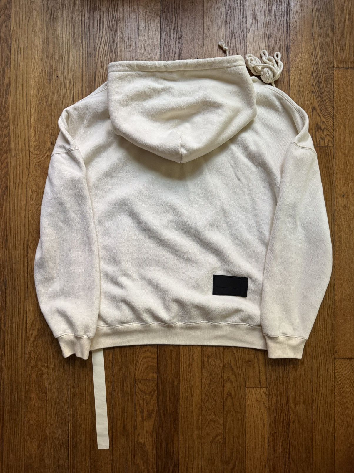 WE11DONE WE11 DONE Ivory Embroidered Teddy Bear Hoodie Size US M / EU 48-50 / 2 - 6 Thumbnail