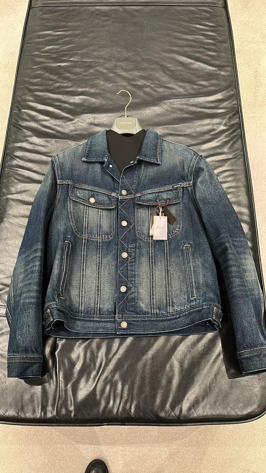 Tom Ford o1loc1c0326 DJI001 Denim Jacket in Blue Size US XL / EU 56 / 4 - 1 Preview