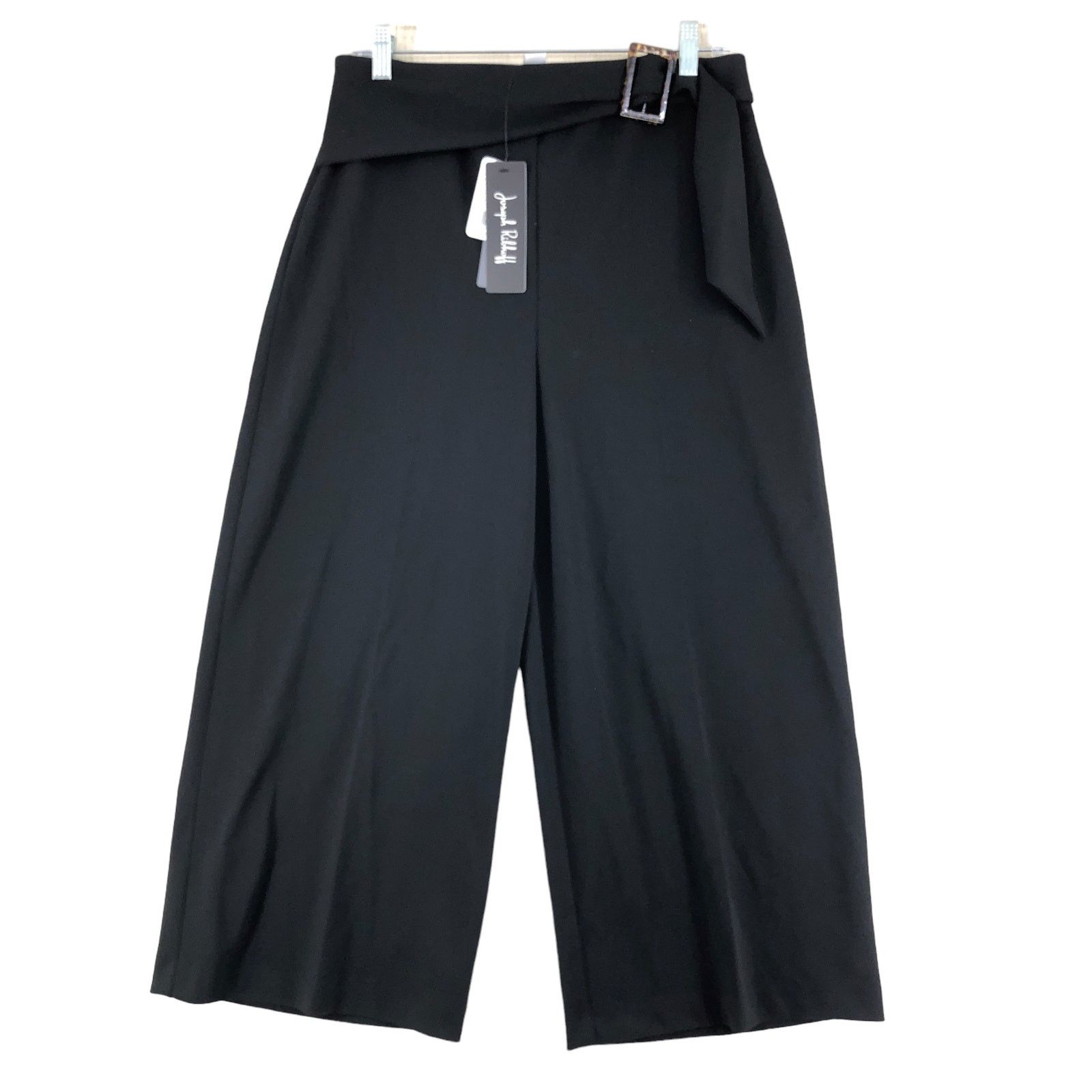 Joseph Ribkoff Joseph Ribkoff Size 10 Ella Capri Pants Wide Leg Black NEW Size 32" / US 10 / IT 46 - 1 Thumbnail
