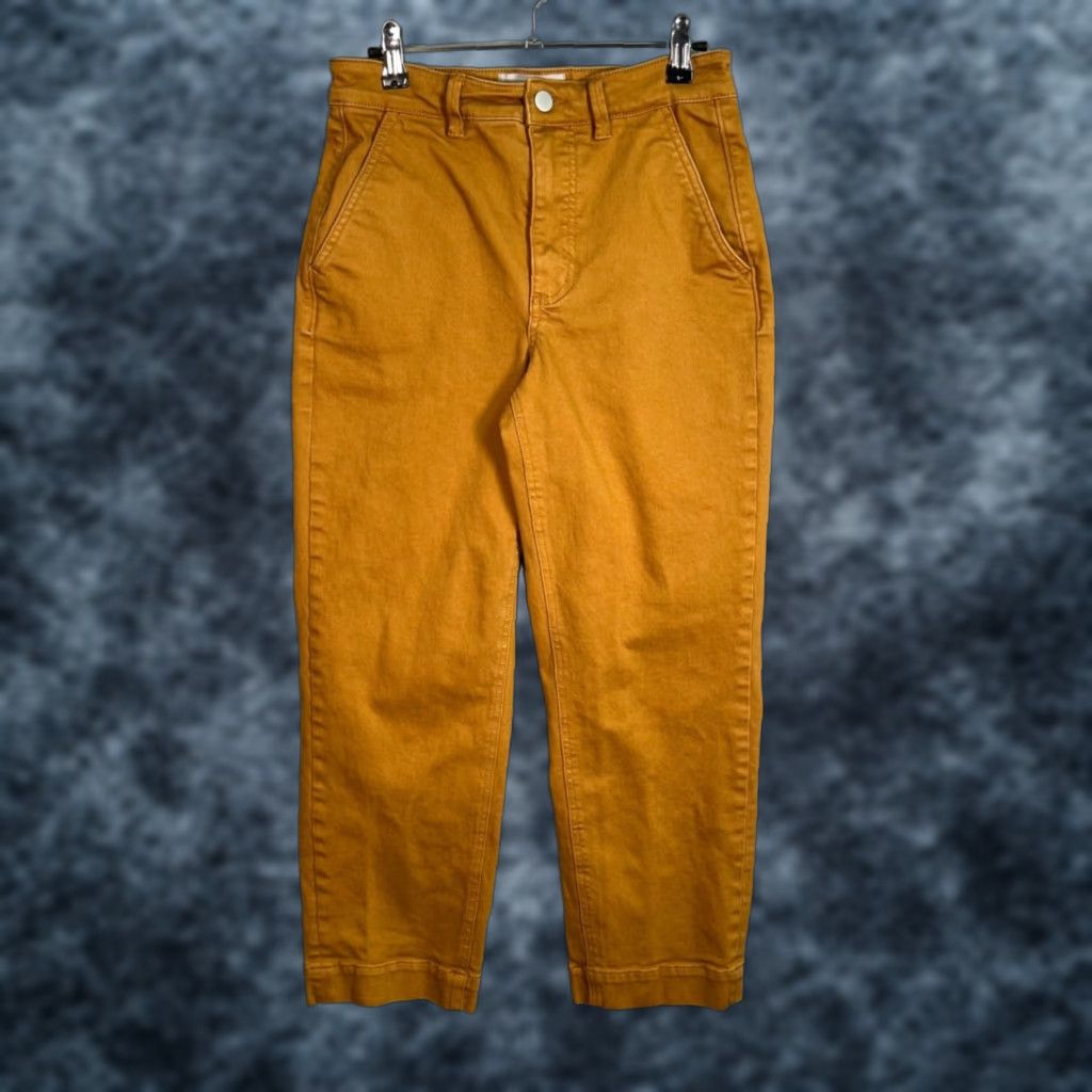Everlane Everlane Pants Cropped Straight Womens Size 4 Brown Cotton Blend Chino High Rise Size 27" / US 4 / IT 40 - 1 Thumbnail