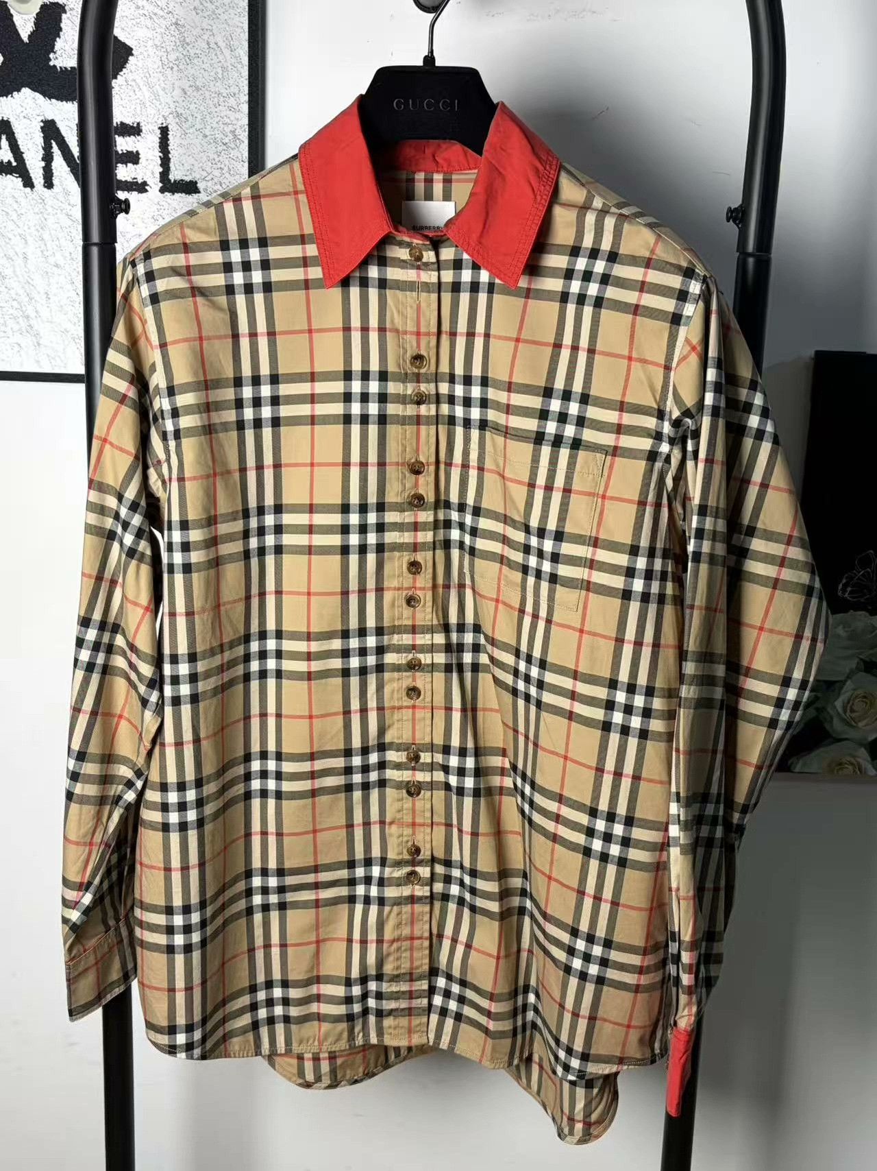 Burberry Burberry Plaid White Shirt m Men Size US M / EU 48-50 / 2 - 1 Thumbnail