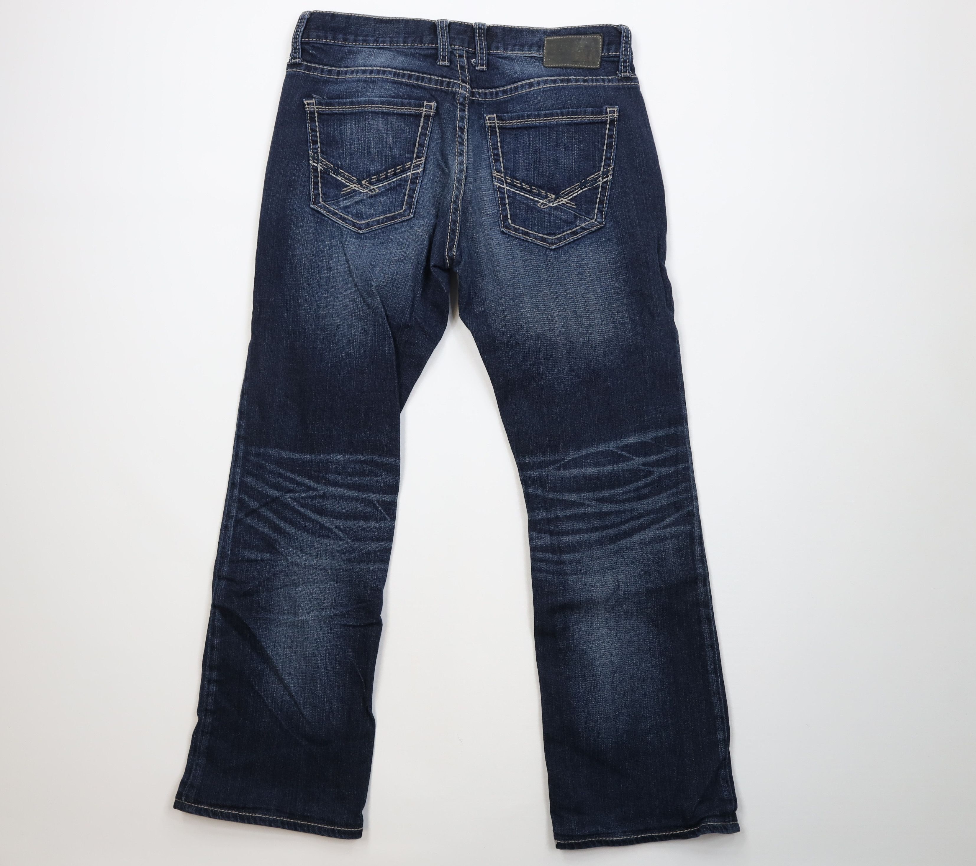 Vintage Buckle BKE Stitch Carter Bootcut Denim Jeans Stretch Blue Size US 33 - 9 Thumbnail