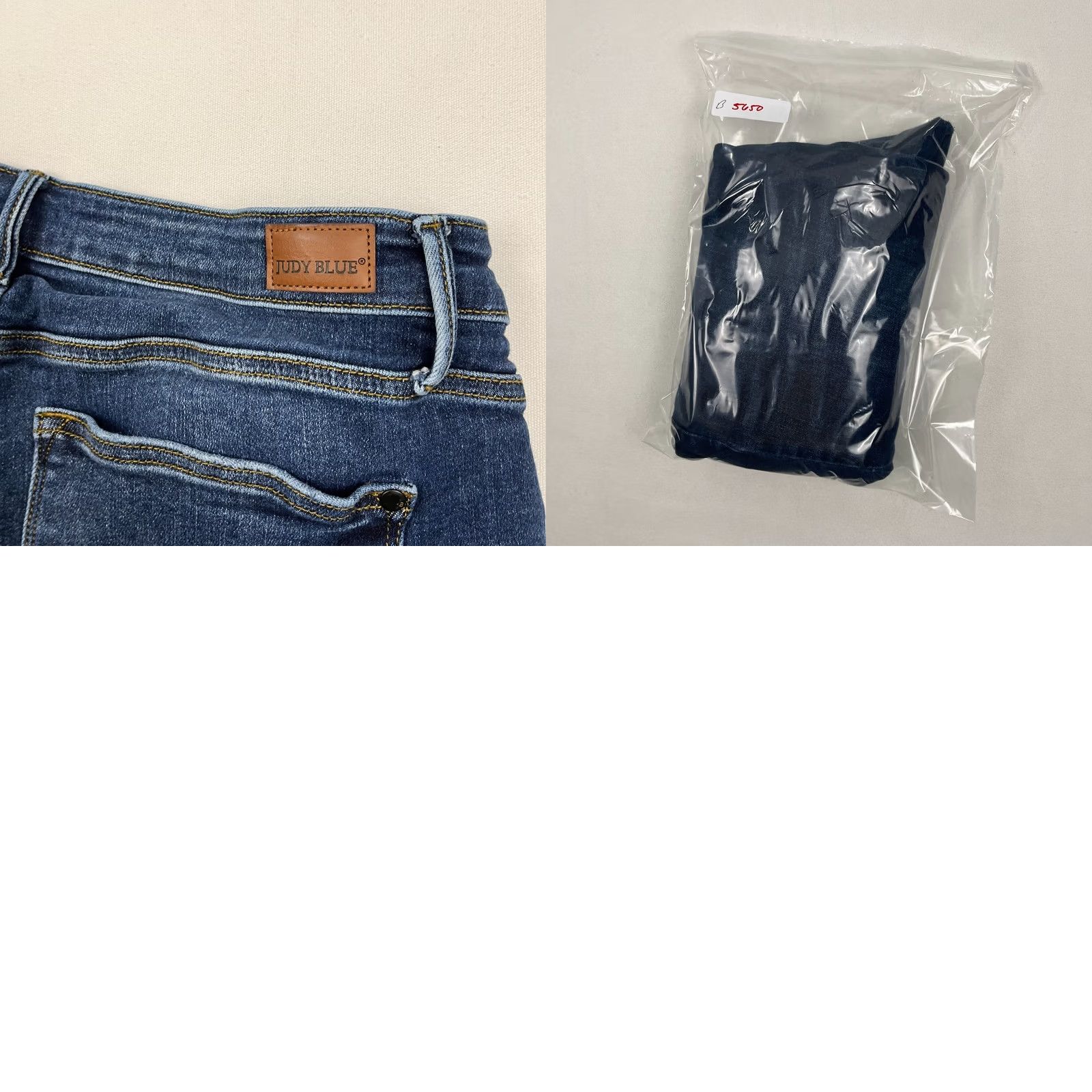 Denime Judy Blue Jeans Size 16W Boot Cut Blue Denim Stretch Frayed Hem Casual Jeans Women 16W Blue Denim Judy Blue Womens Jeans Size 38" / US 16 / IT 52 - 9 Thumbnail