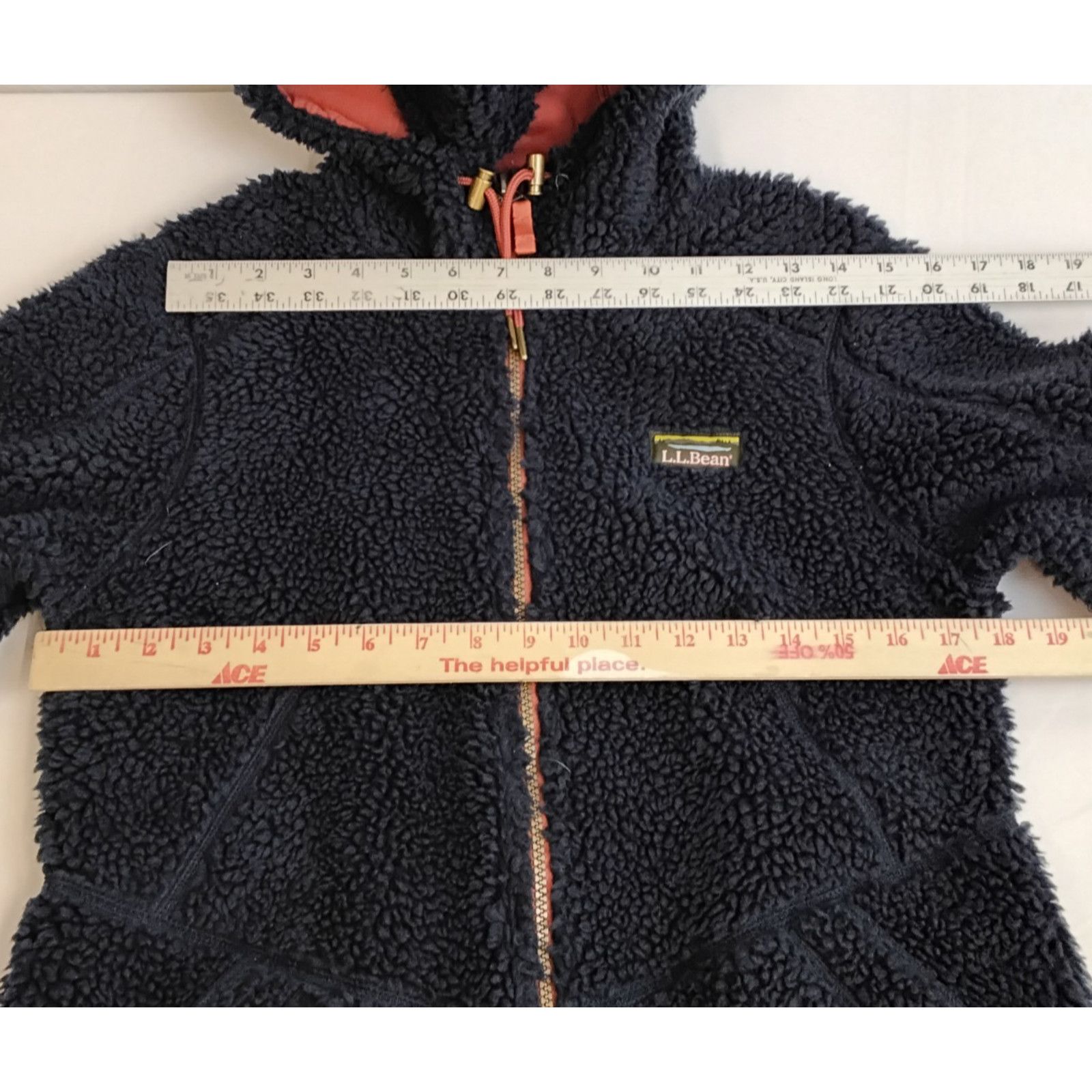 L.L. Bean L.L. Bean Deep Pile Fleece Jacket Women's S Blue Hooded Size S / US 4 / IT 40 - 8 Thumbnail