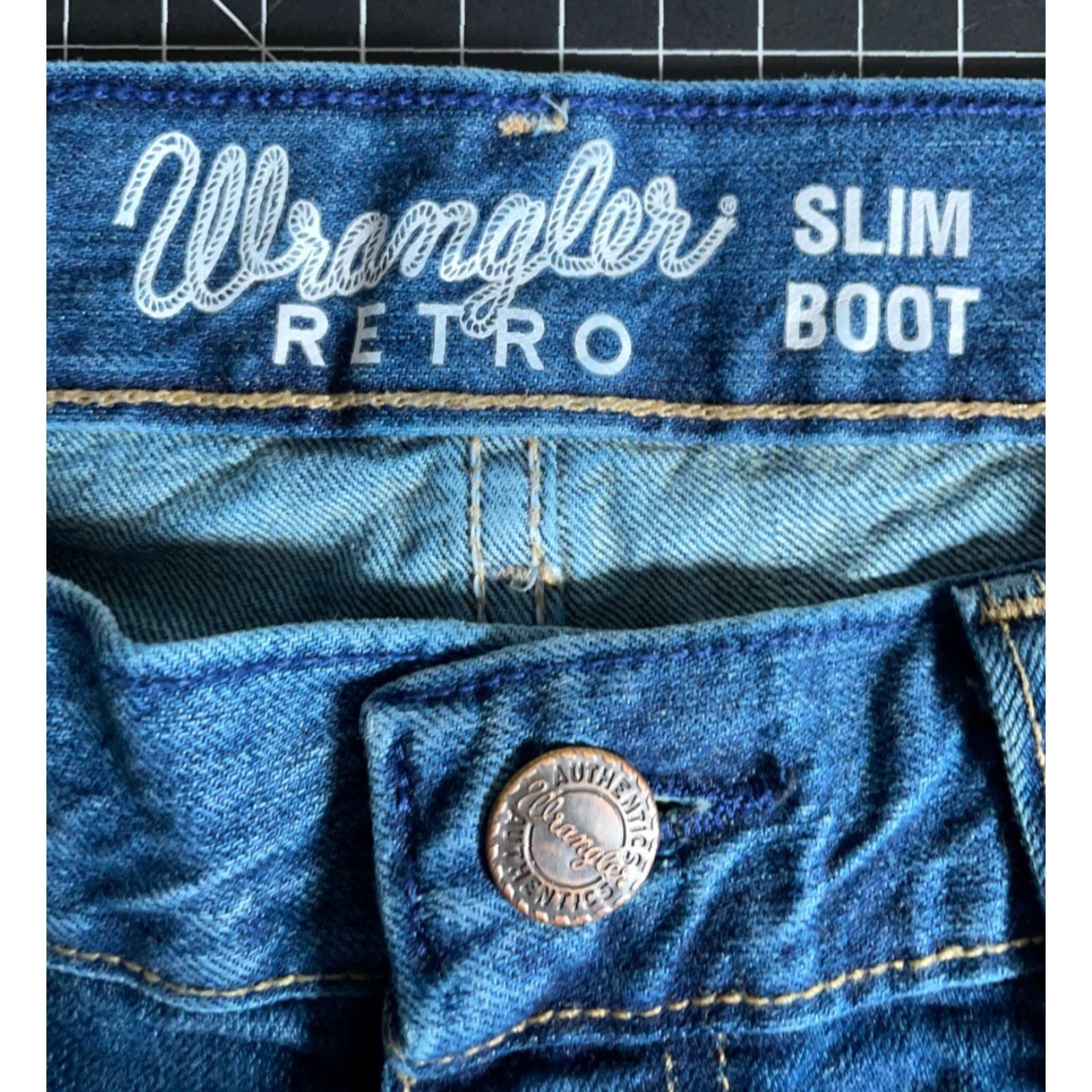 Wrangler Wrangler Retro Slim Boot Jeans Men's 34 x 36 Blue Denim Bootcut Size US 34 / EU 50 - 3 Thumbnail