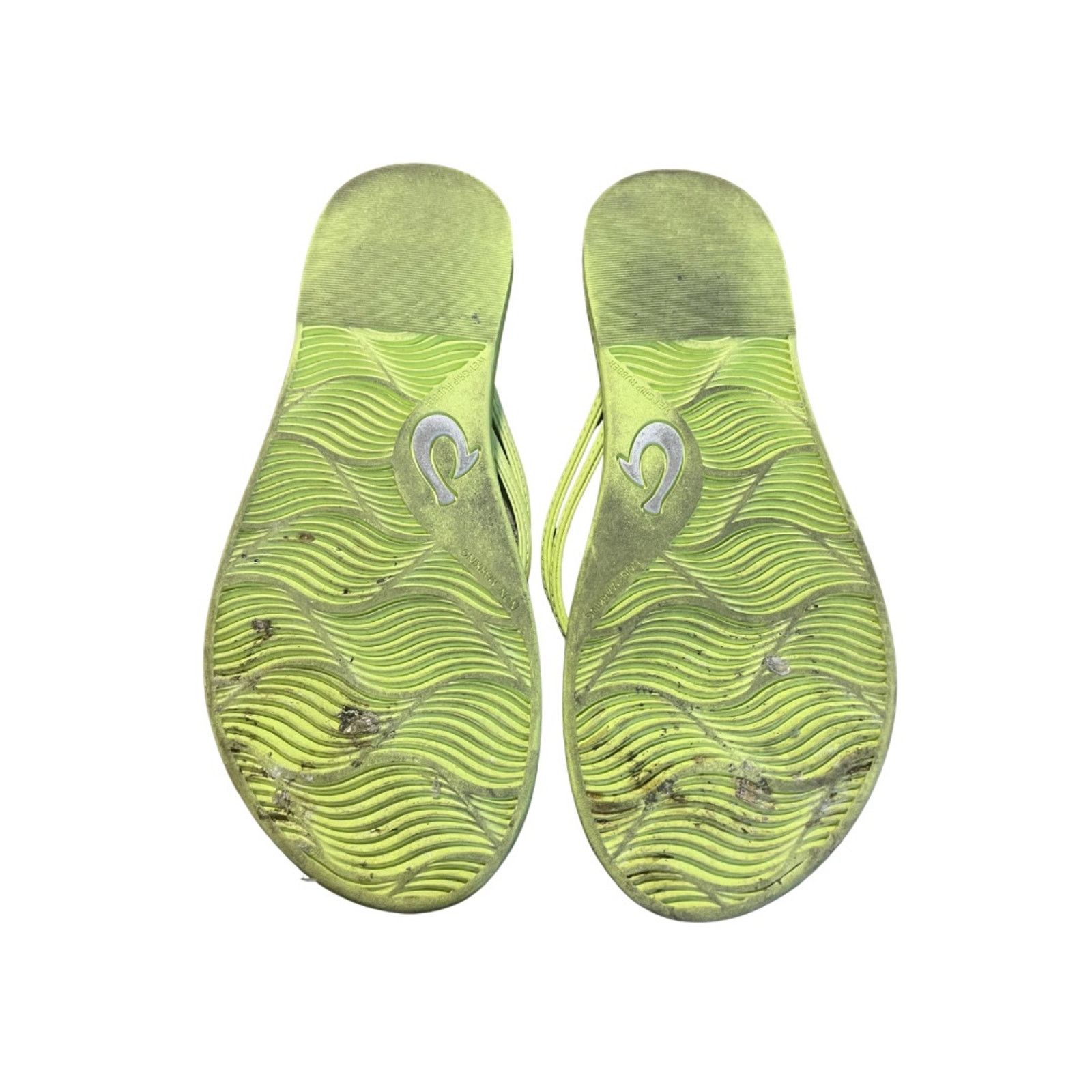 Olukai Aka Knotted Flip Flop Citron Green Sandal 6.5 Summer Beach Size US 6.5 / IT 36.5 - 2 Thumbnail