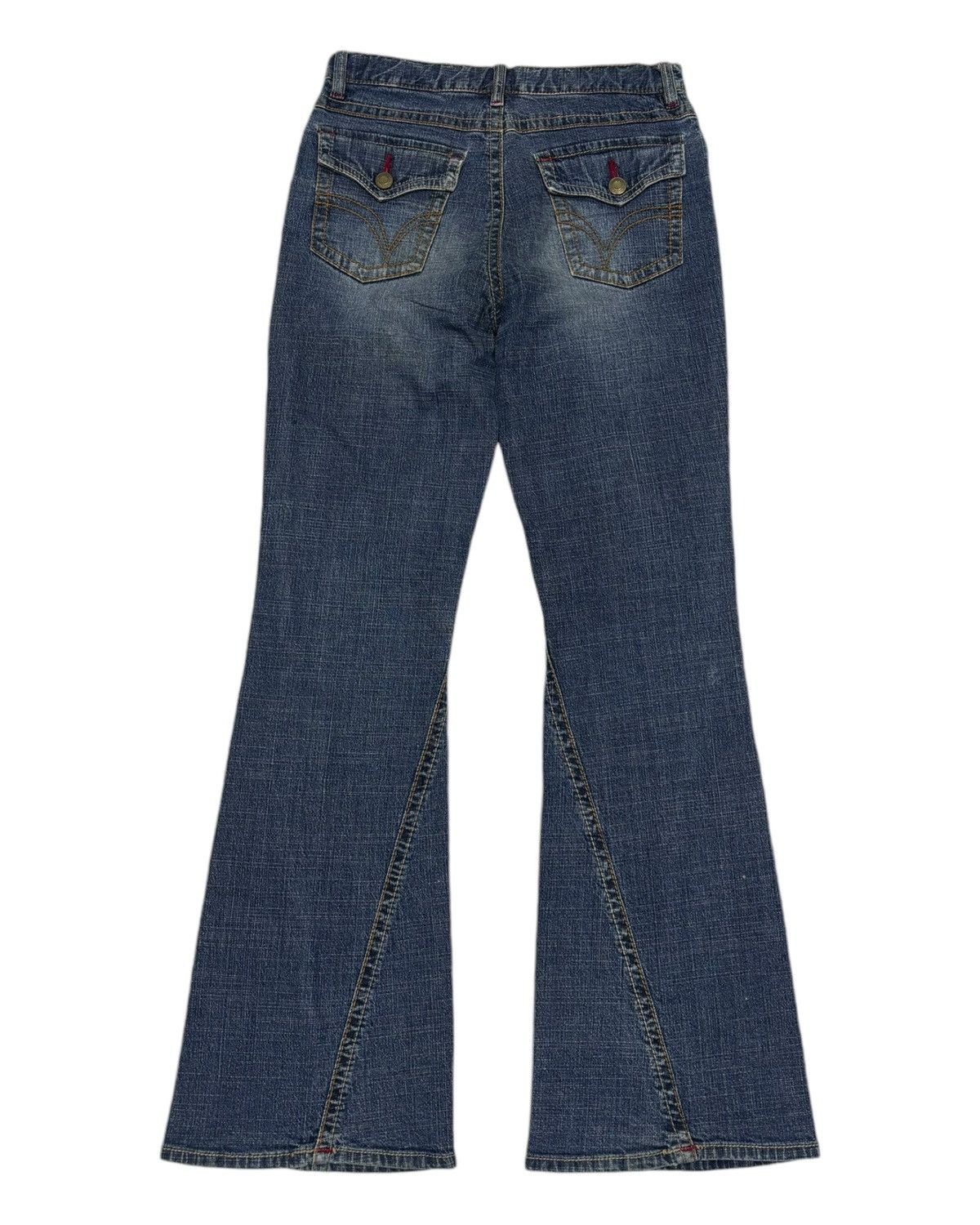 Hysteric Glamour × Japanese Brand FLARED TWIST💥90s Style Bootcut Denim Mini Valman Flare Jeans Size US 26 / EU 42 - 8 Thumbnail