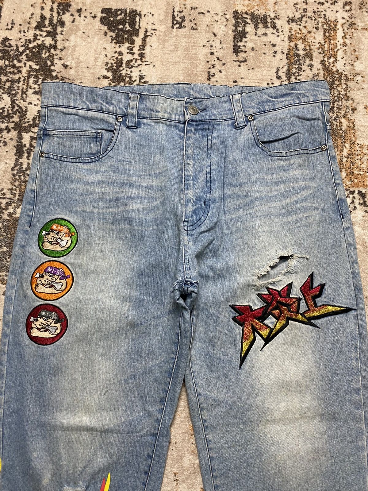 Acne Studios Insane Japanese Brand Y2k Baggy Denim Size US 31 - 7 Thumbnail