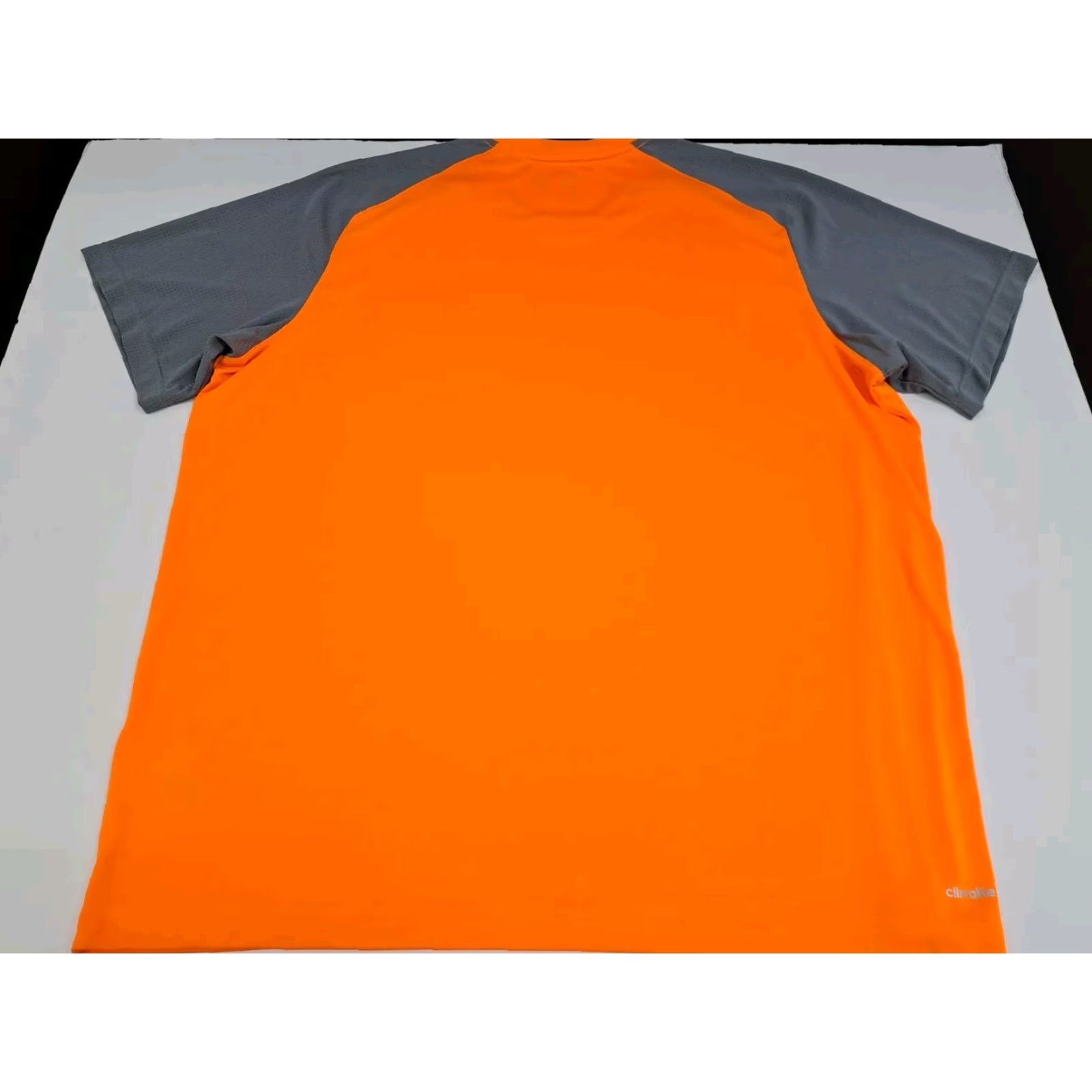 Adidas Adidas Men's Climalite Short Sleeve Shirt Orange/Grey 2XL Poly Logo Athletic Cross Training Running Gym T-Shirt Shirt Size US XXL / EU 58 / 5 - 5 Thumbnail