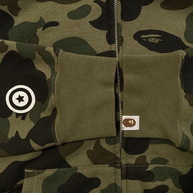 Bape BAPE Tiger Full Zip Hoodie 1st Camo Green a bathing ape Size US XL / EU 56 / 4 - 6 Thumbnail