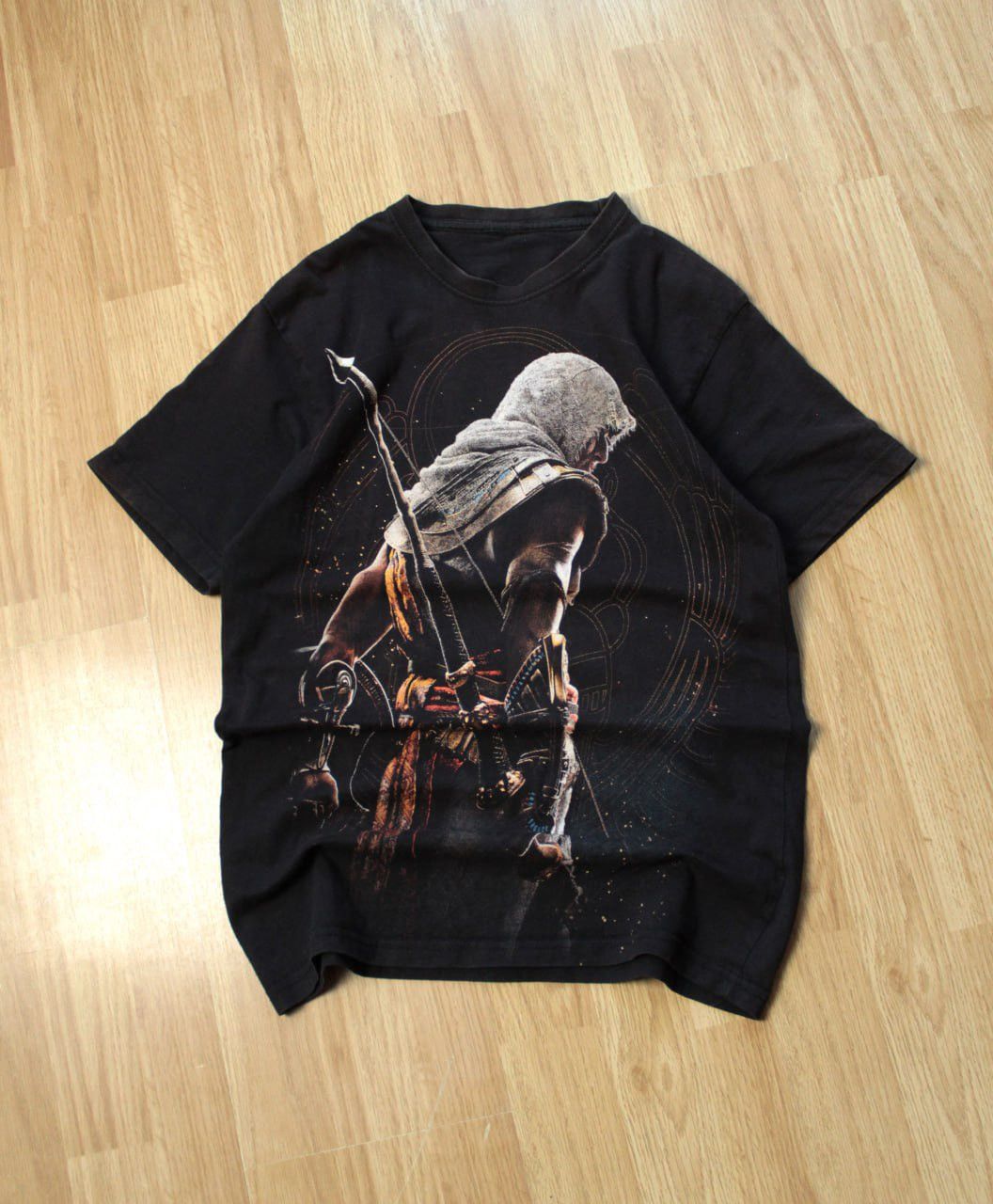 Playstation 🔥 Assassins Creed Origins Bayek Game T Shirt Halo Warcraft Size US S / EU 44-46 / 1 - 3 Thumbnail