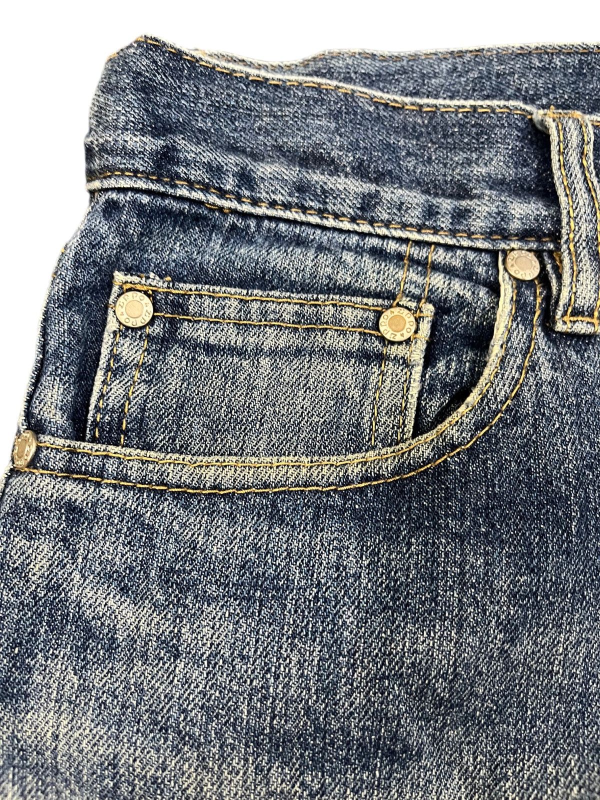 Zippo Vintage Zippo Baggy Distressed Denim Size US 33 - 4 Thumbnail