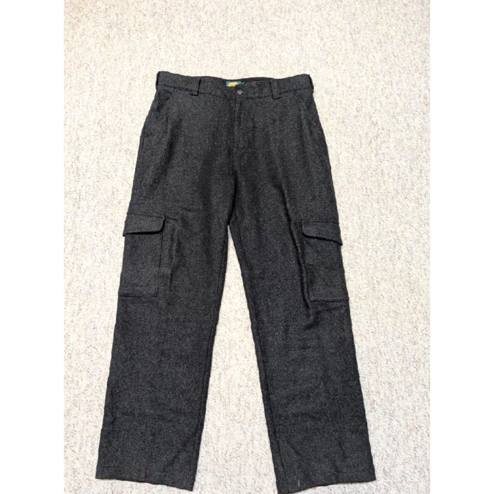 Vintage Cabela's Pants Wool Cargo 40x36 Gray Charcoal Mens 100% Wool Cargo Pants Mens 40x36 Charcoal Gray Black Size US 40 / EU 56 - 2 Thumbnail
