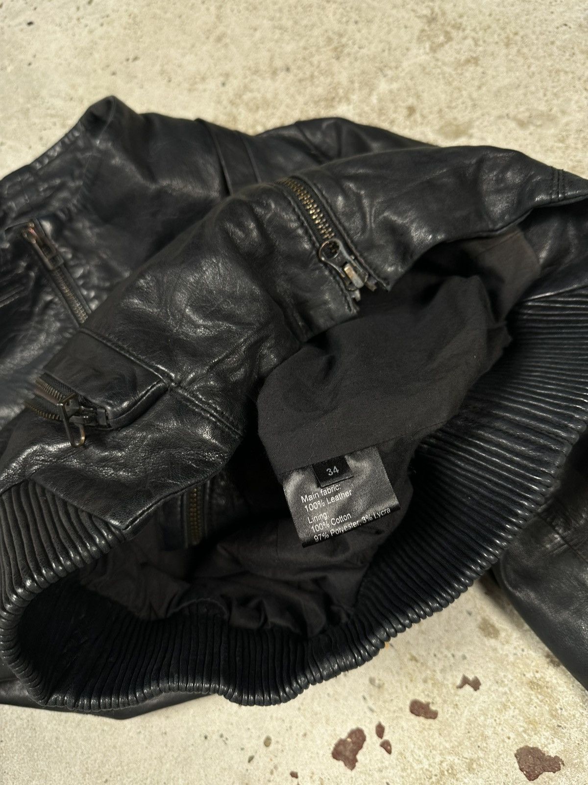 Japanese Brand × Vintage Vintage Y2K Black Leather Moto Biker Style Jacket Japanese Size US S / EU 44-46 / 1 - 10 Thumbnail