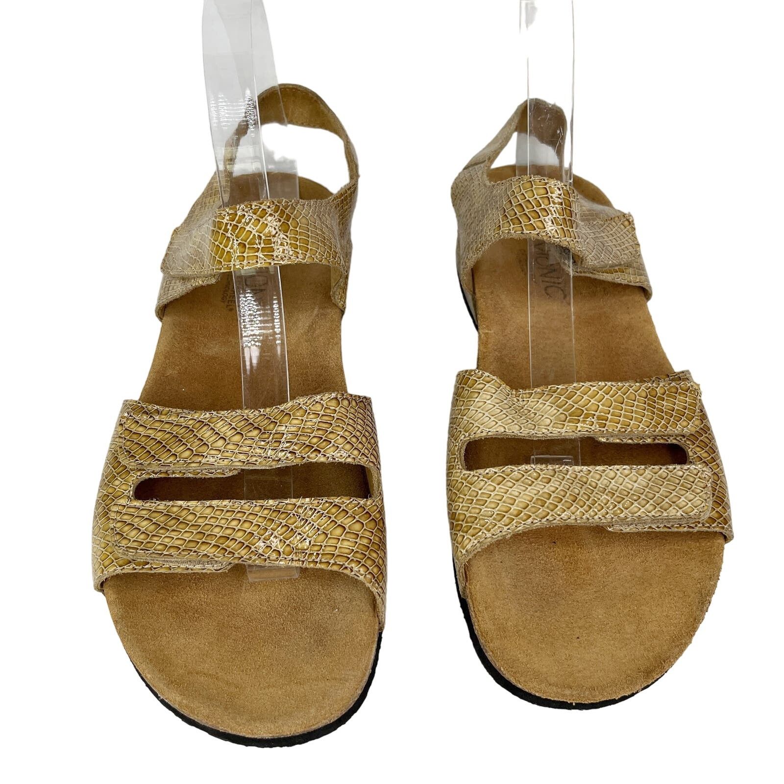 Vionic Vionic Valencia Tan Snake Print Comfort Sandal 9 Cork Size US 9 / IT 39 - 7 Thumbnail