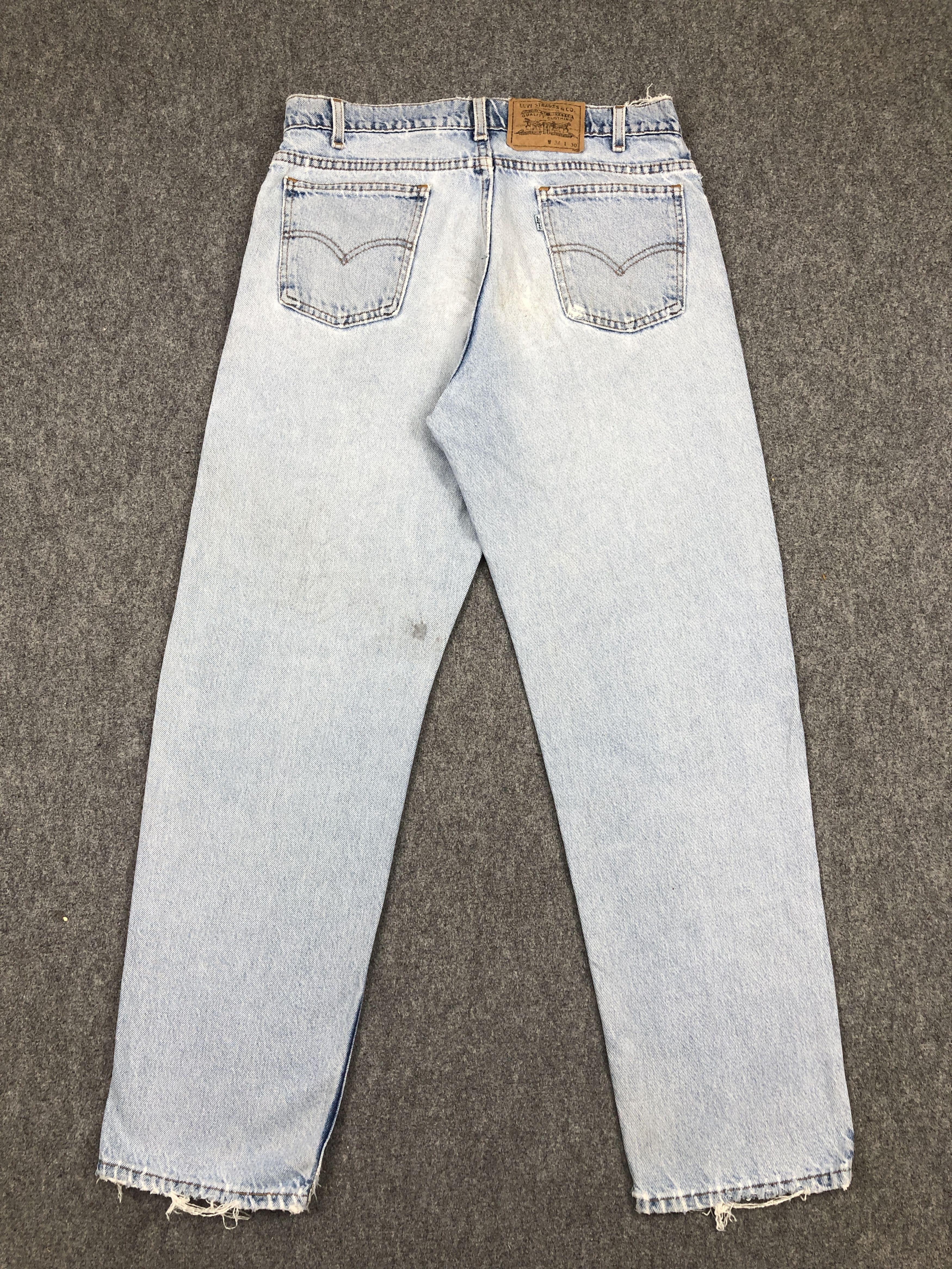 Levi's Distressed Vintage 90s Levis Light Washed Jeans DP2358 Size US 31 - 3 Thumbnail