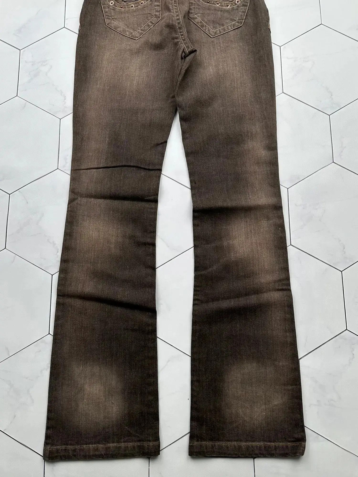Japanese Brand Vintage Faded Flare Jeans (B463)E2 Size 28" / US 6 / IT 42 - 6 Thumbnail