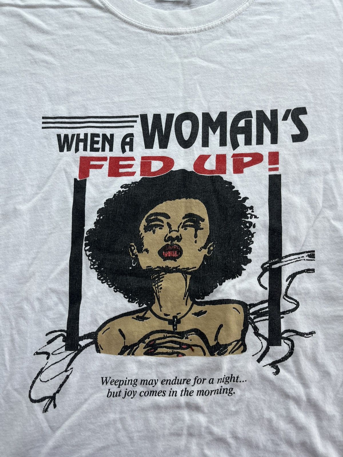Band Tees × Vintage Vintage When A Woman’s FED UP ! R KELLY Tour 90’s Tshirt Size US XXL / EU 58 / 5 - 6 Thumbnail
