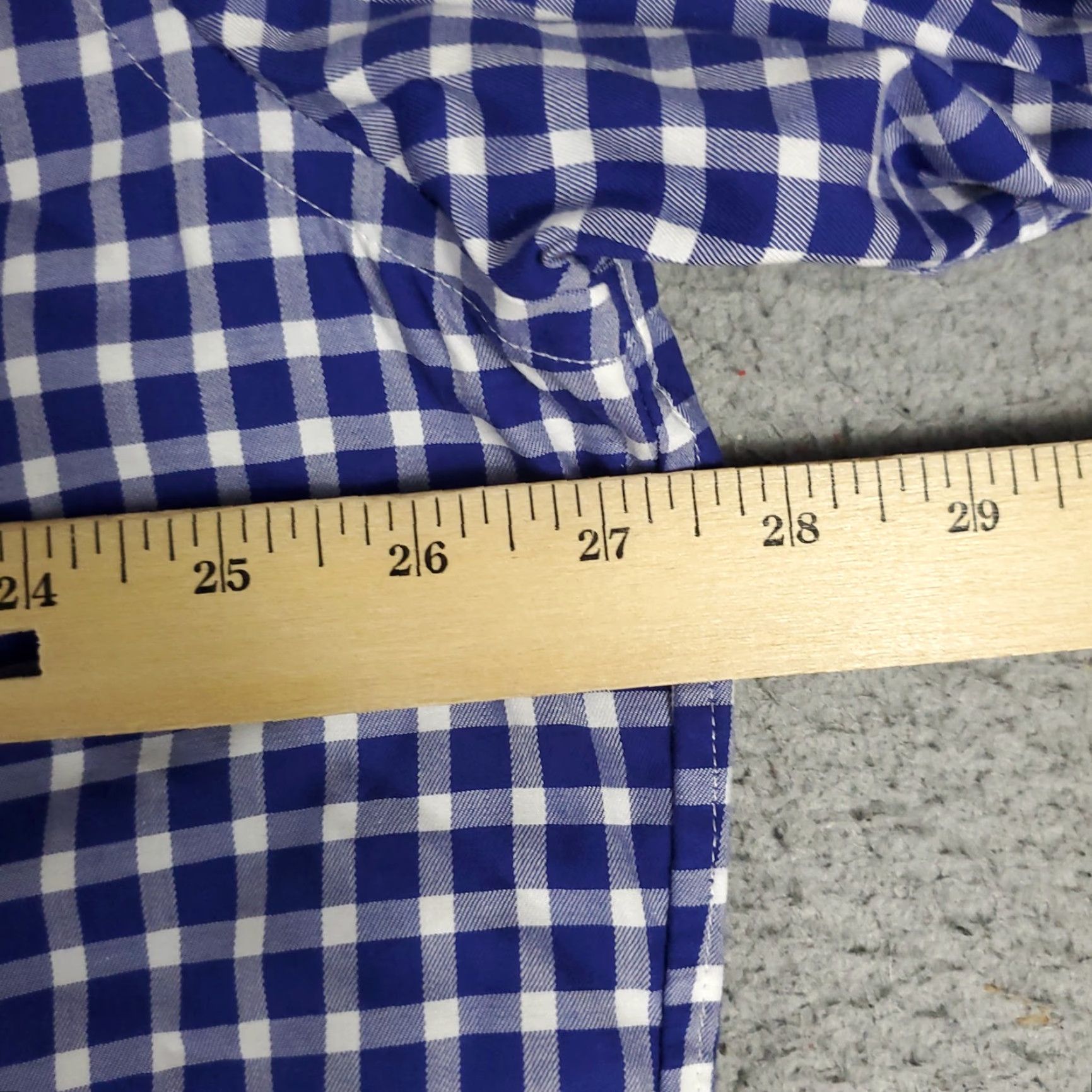 Ralph Lauren Ralph Lauren Shirt Mens 2XL Blue Check Button-Up Long Sleeve Casual Dress Shirt (Pony Logo) - Cotton, Button-Down Collar, Regular Fit Size US XXL / EU 58 / 5 - 5 Thumbnail