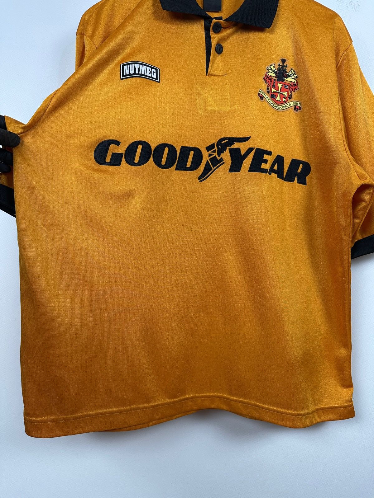 Nutmeg 1994/95 Nutmeg Wolverhampton Wanderers Vintage Soccer Jersey Size US XL / EU 56 / 4 - 12 Thumbnail
