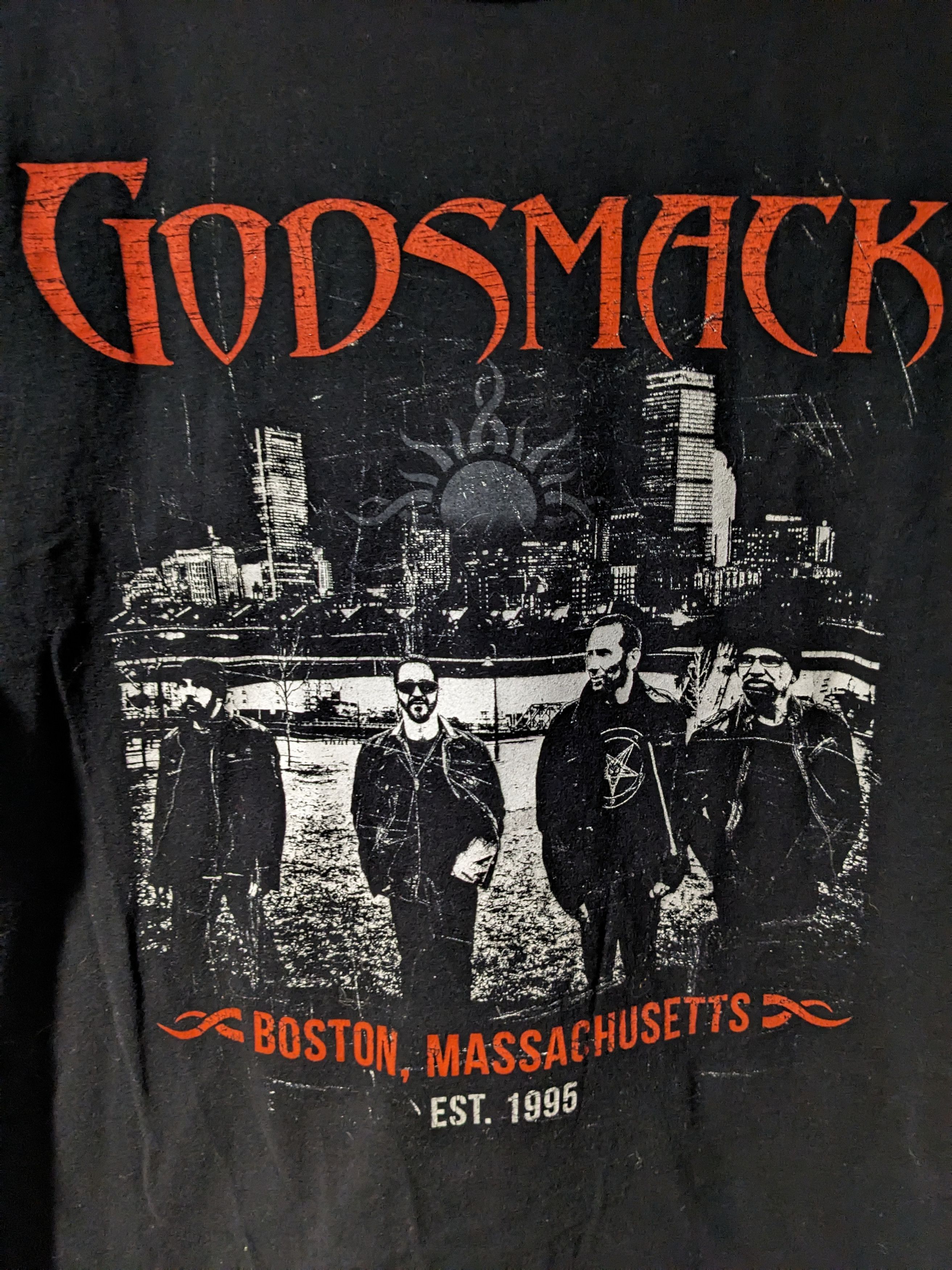 Band Tees × Vintage Godsmack Boston Massachusetts Tour Black XX-Large T-Shirt Size US XXL / EU 58 / 5 - 2 Thumbnail