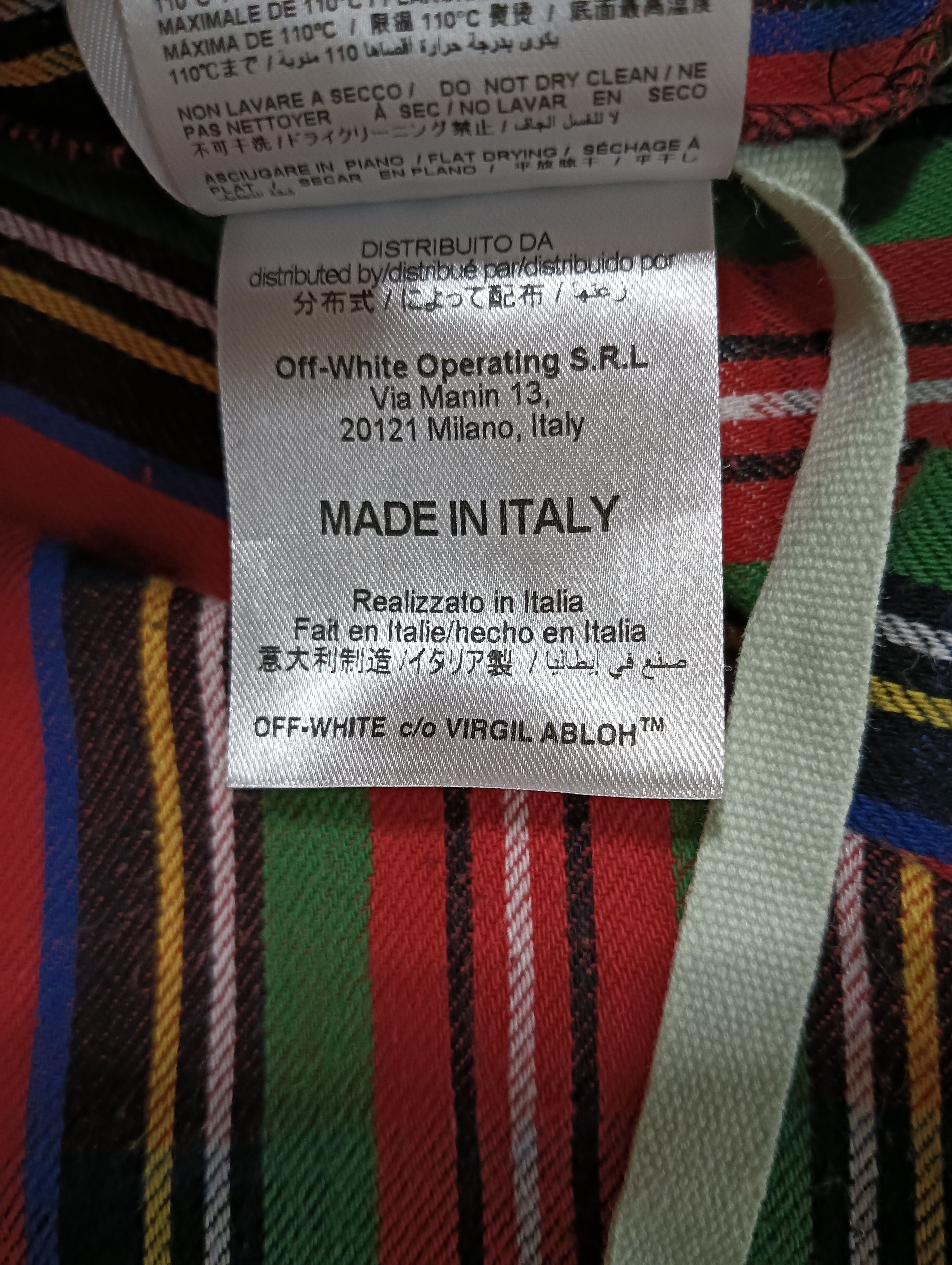 Off-White Red Diagonal Spray Check Shirt Size US XS / EU 42 / 0 - 7 Thumbnail