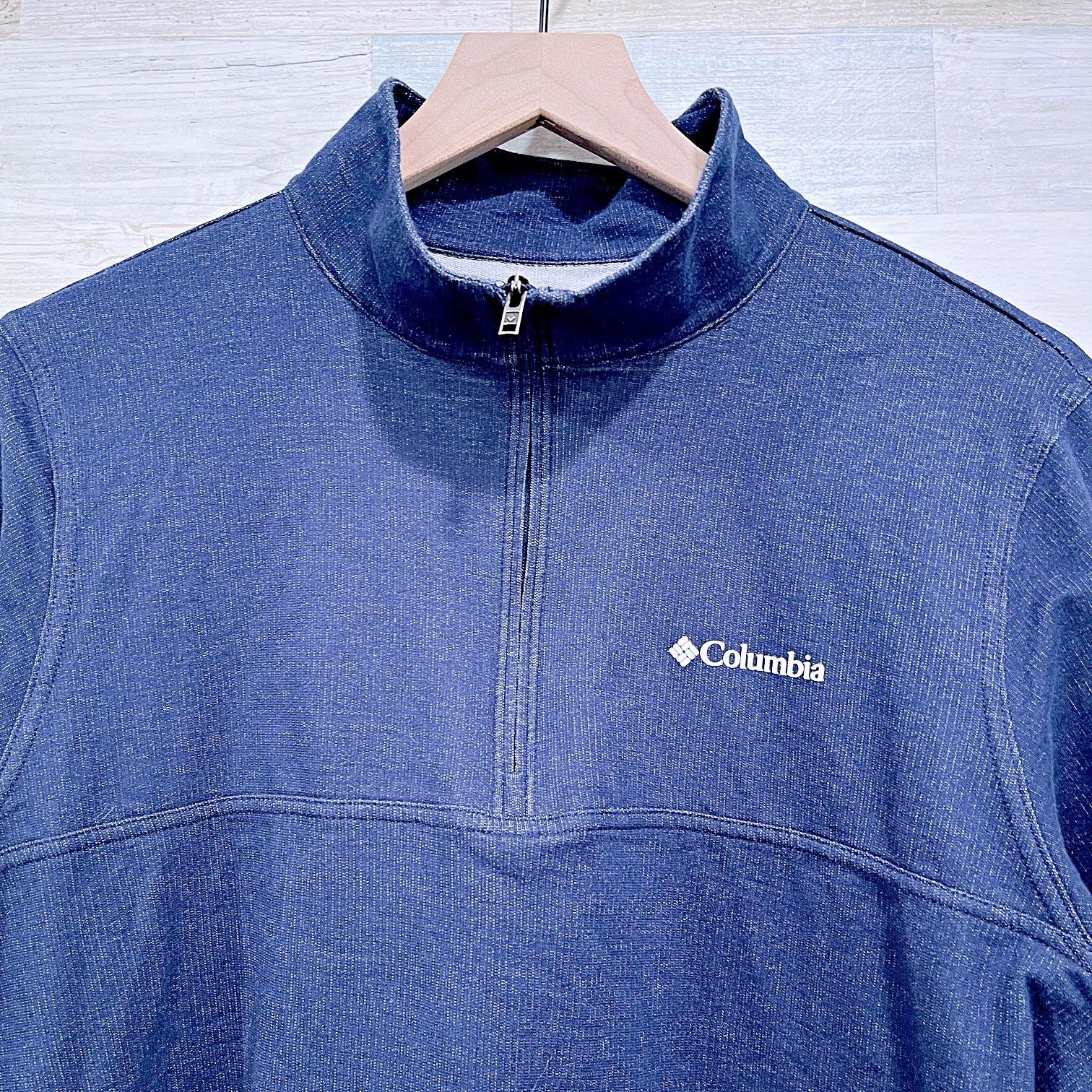 Columbia Columbia Rugged Ridge 1/4 Zip Pullover Navy Blue Mens M Size US M / EU 48-50 / 2 - 2 Thumbnail