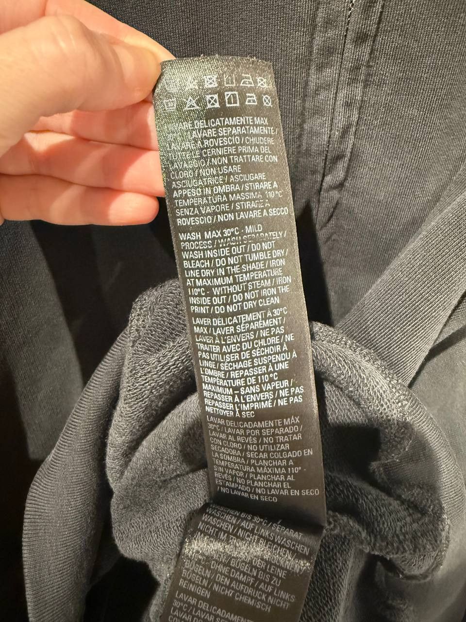 Balenciaga Black Logo Embroidered Cotton Zipped Hoodie Size US L / EU 52-54 / 3 - 7 Thumbnail