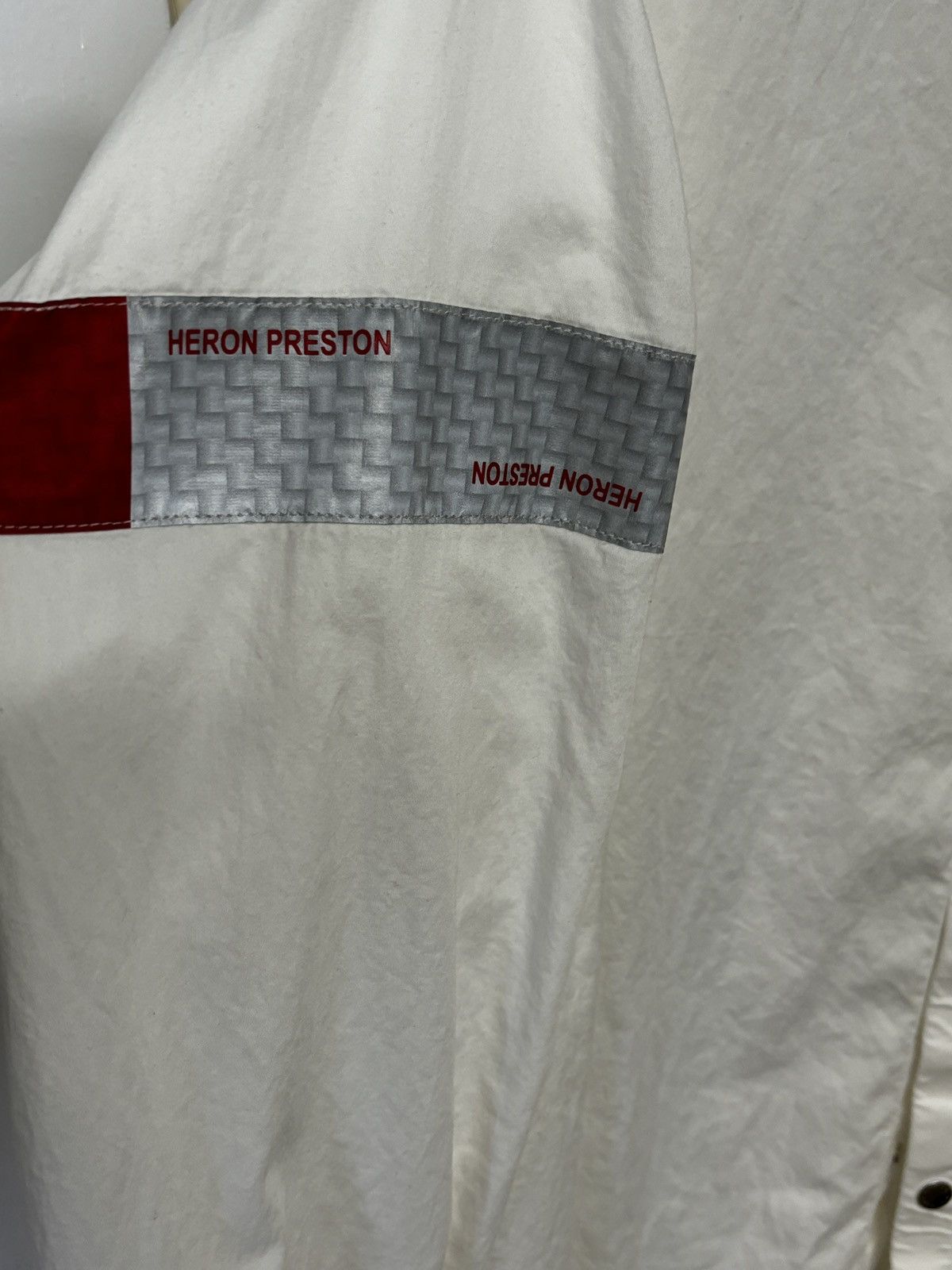 Heron Preston Heron Preston stripe-detail popeline shirt Size US XL / EU 56 / 4 - 4 Thumbnail
