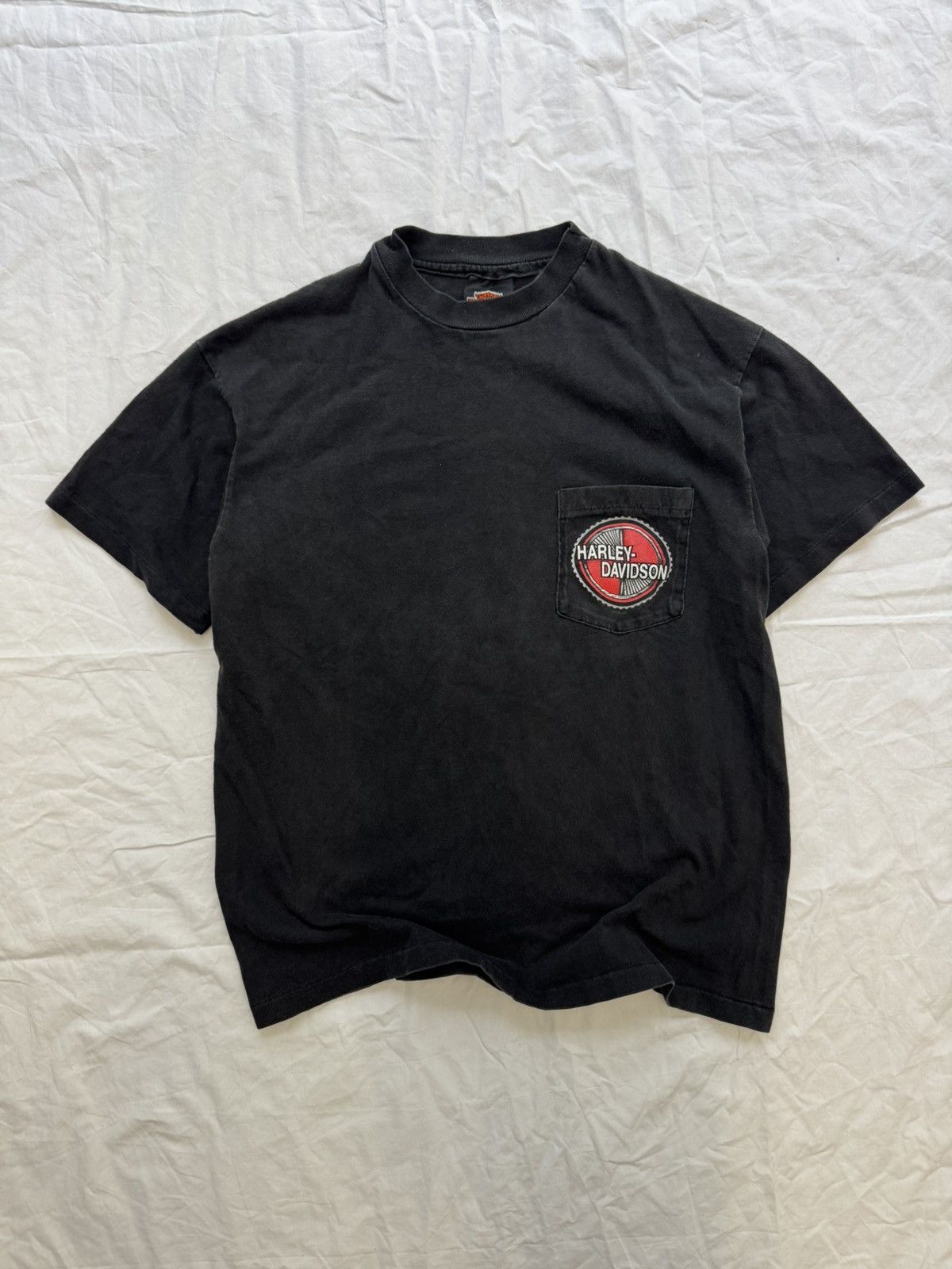 Vintage Faded 90s Harley Davidson Pocket T Shirt