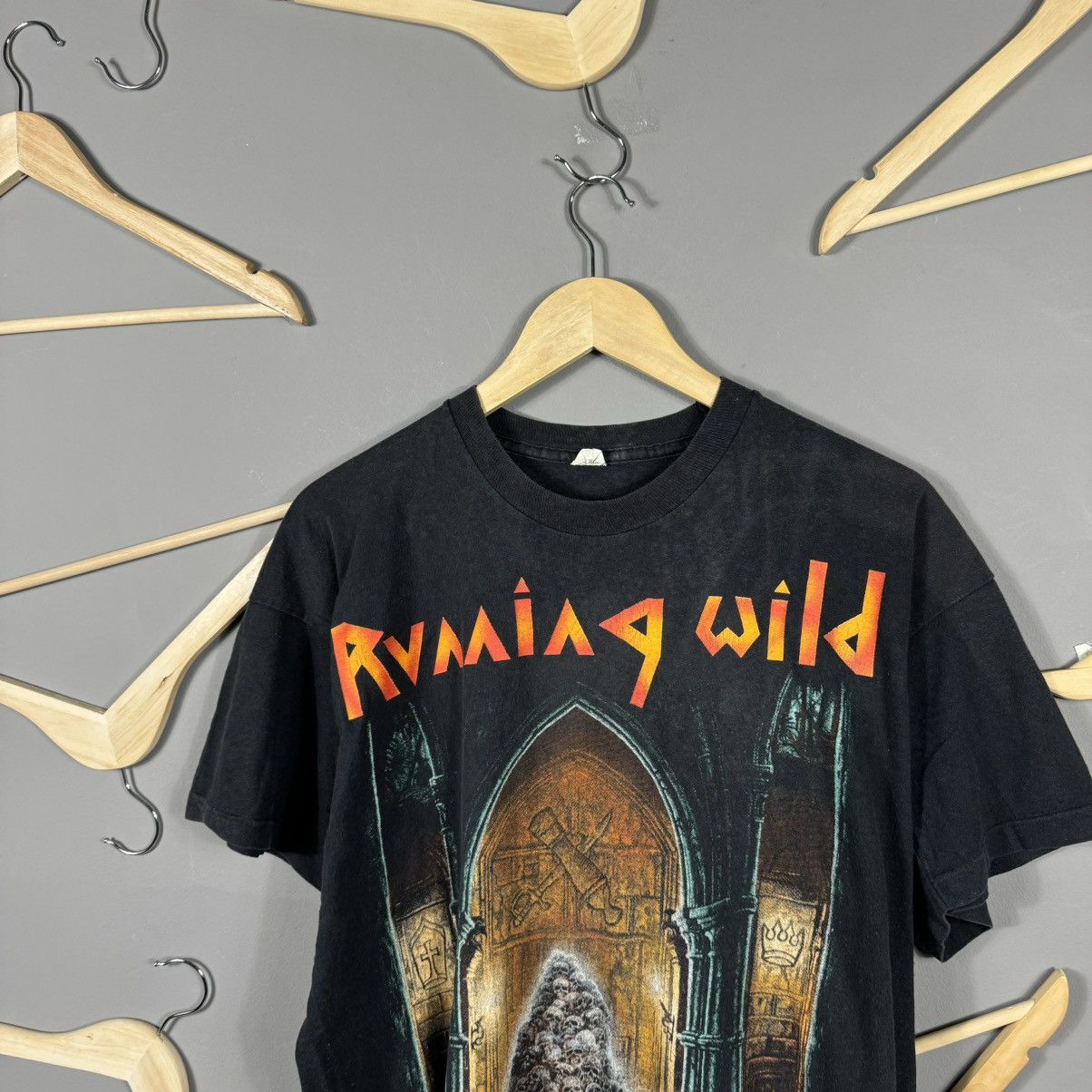 Band Tees × Vintage RUNNING WILD 1993 Pile of Skulls Vintage Band T-Shirt Size US XL / EU 56 / 4 - 4 Thumbnail